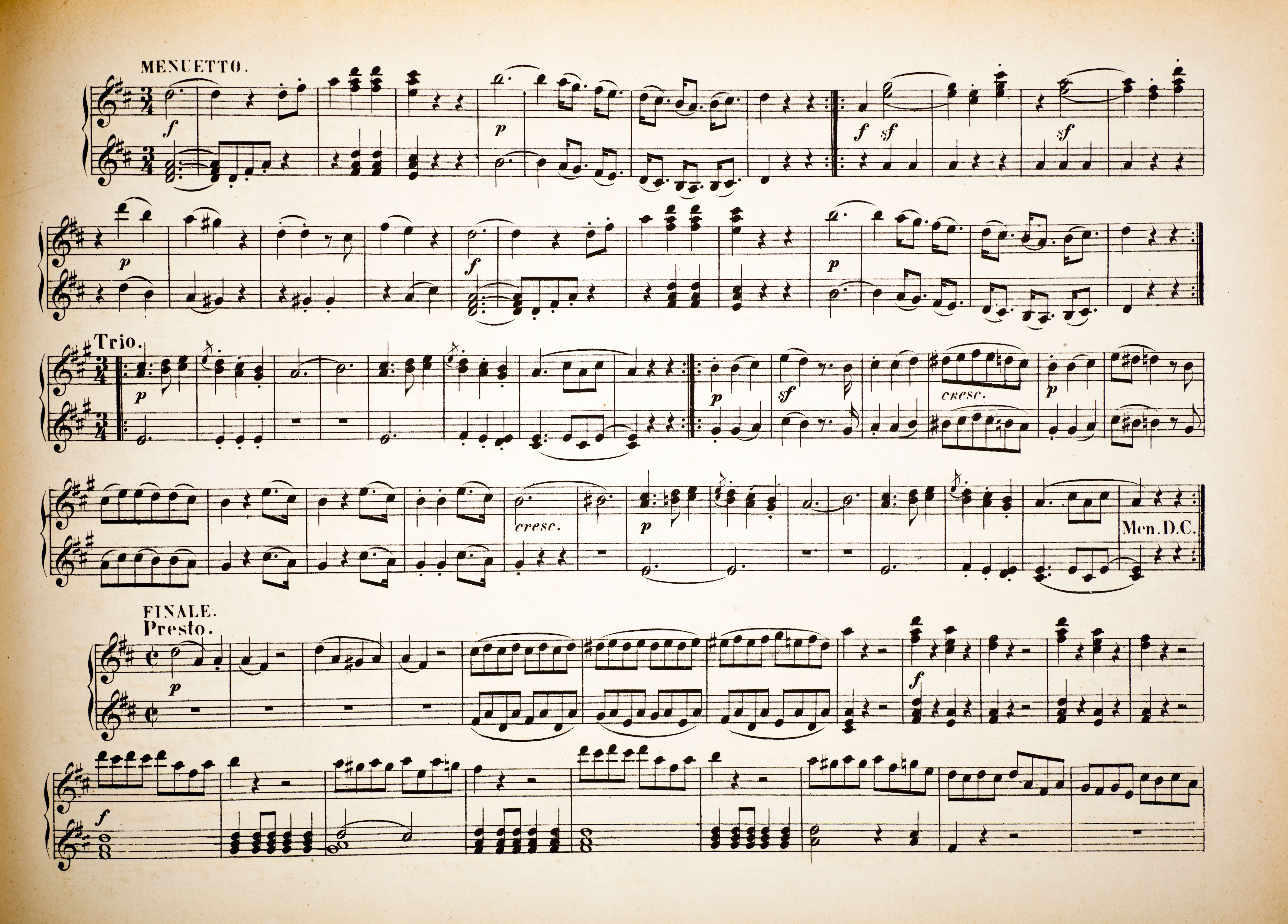 musical notes on sheet music