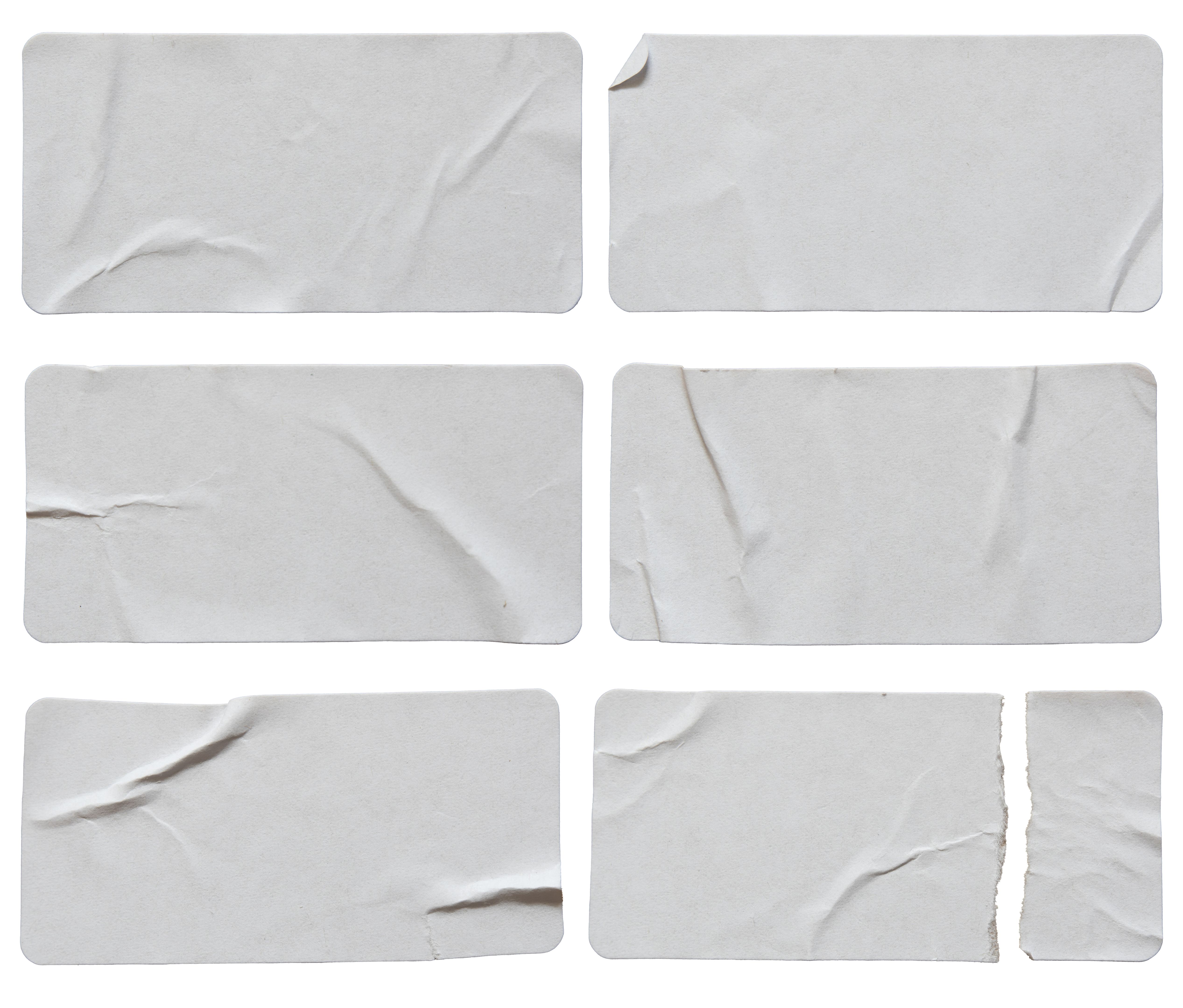 Paper rectangular stickers Paper rectangular stickers