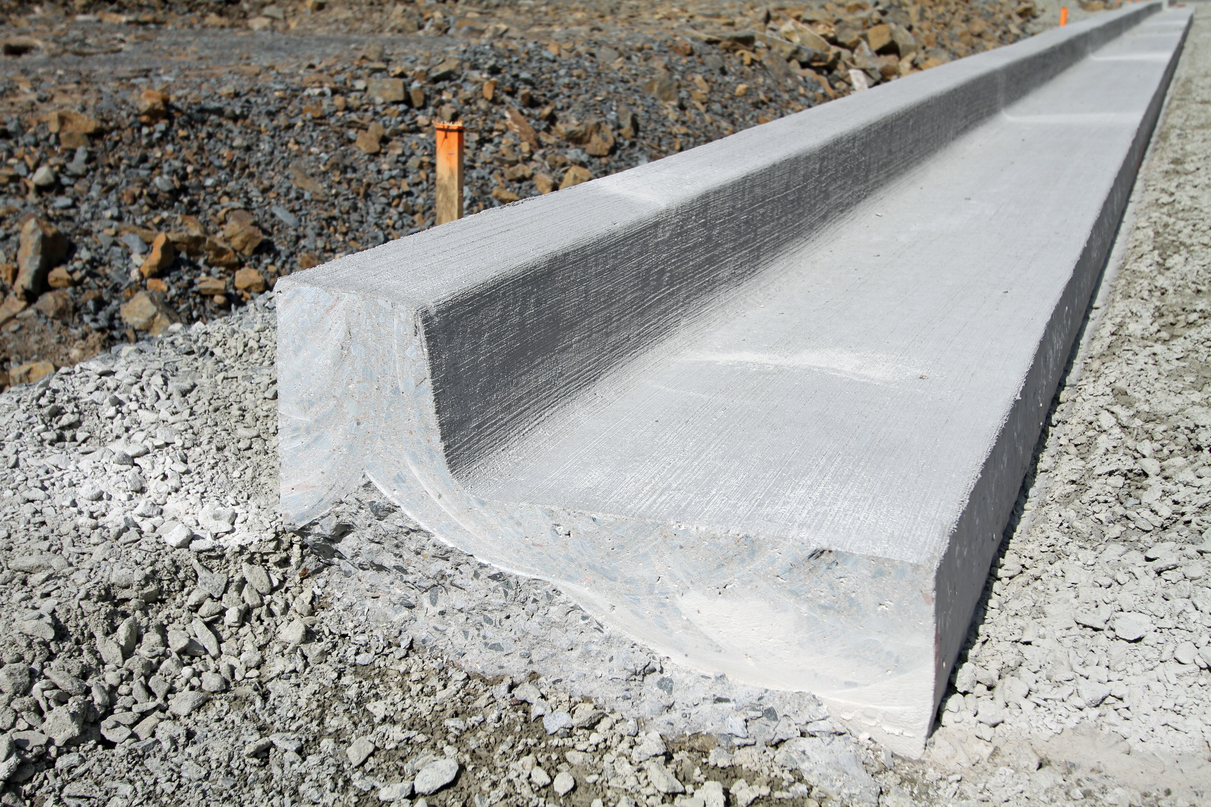 Concrete Curb Construction, Cross Section Concrete Curb Construction, Cross Section