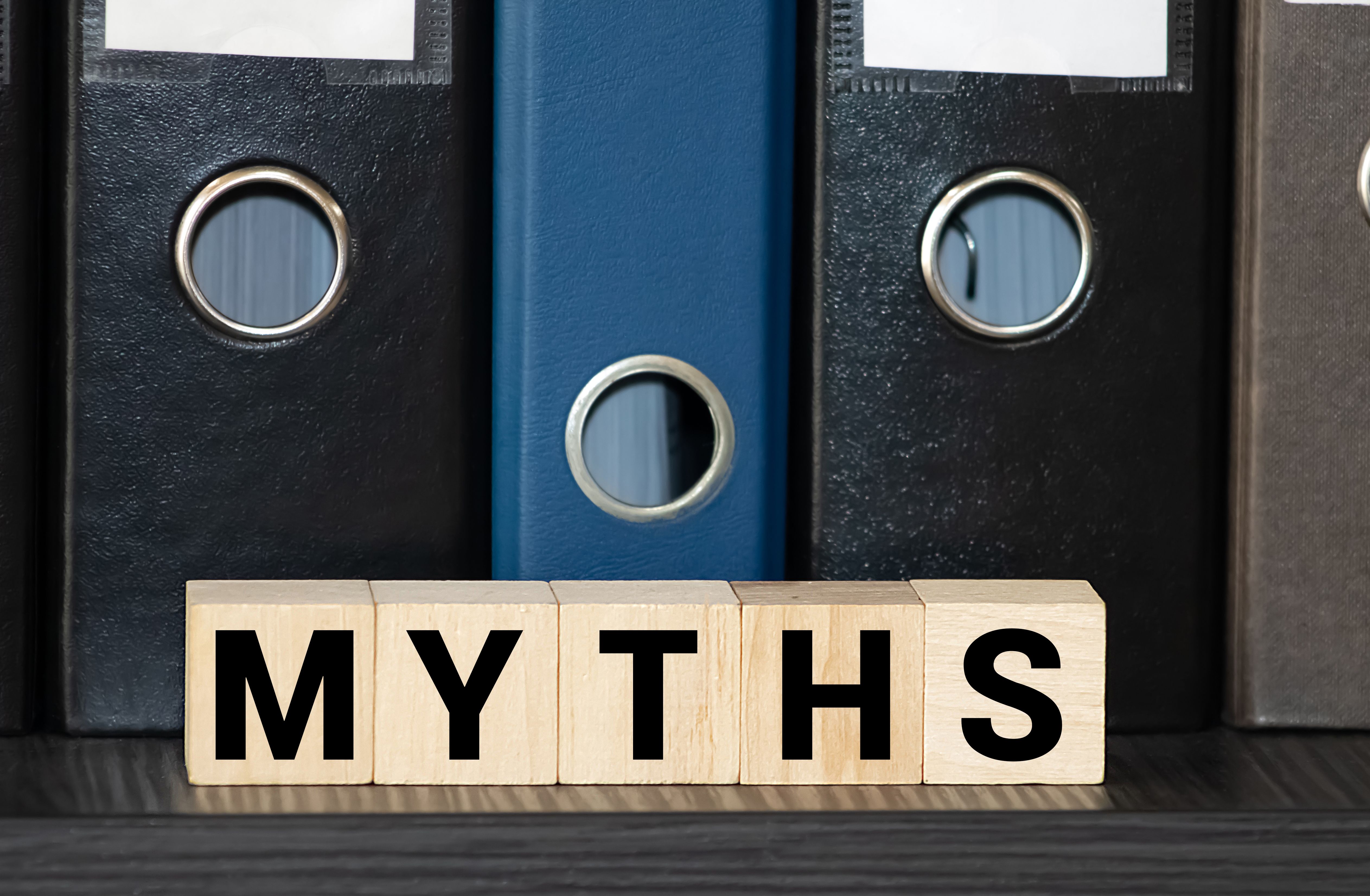 Myths Word In Wooden Cube Myths Word In Wooden Cube