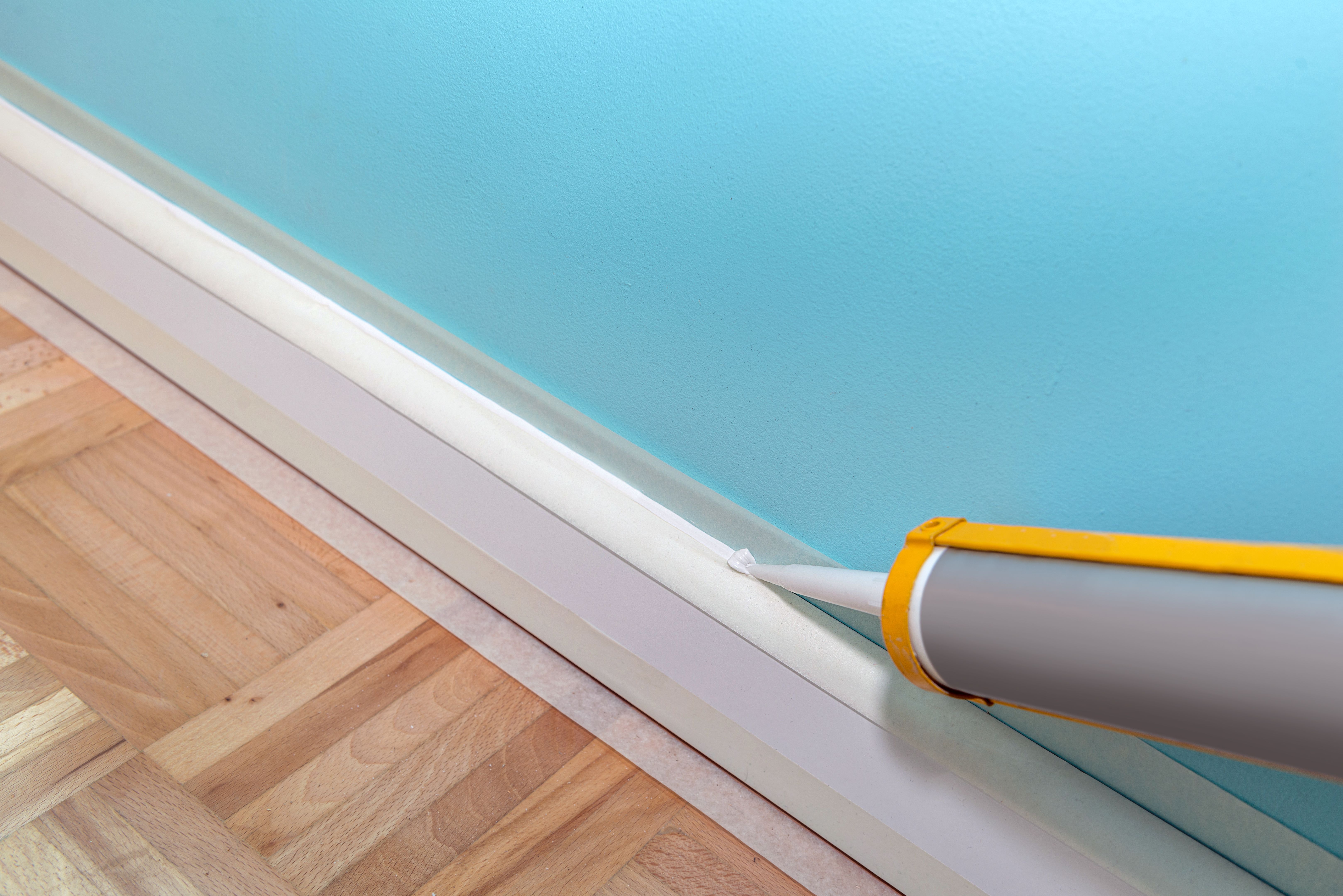caulking baseboard