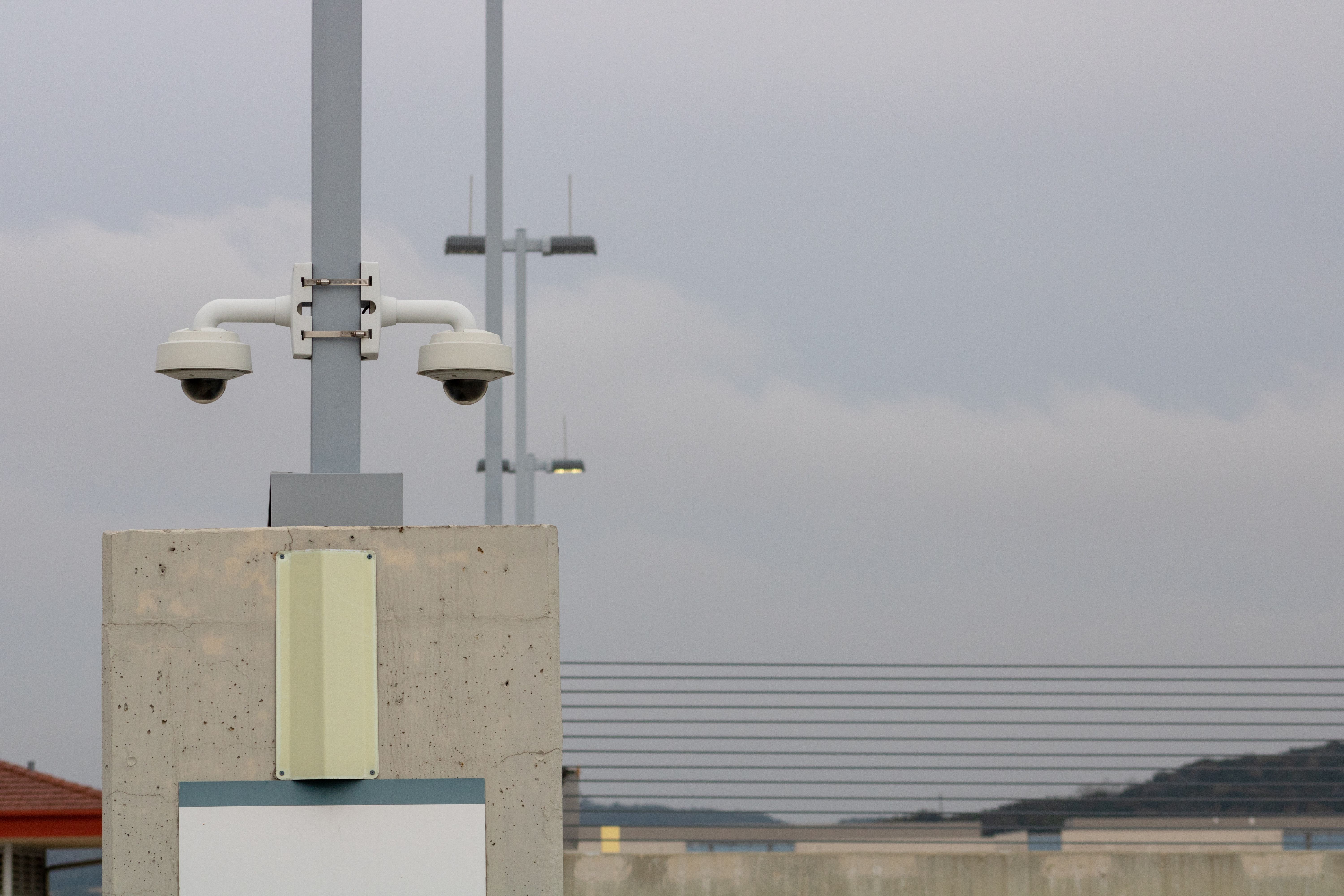 Security Camera Mounted to a Pole at The University of Texas at San Antonio in Bexar County, Texas