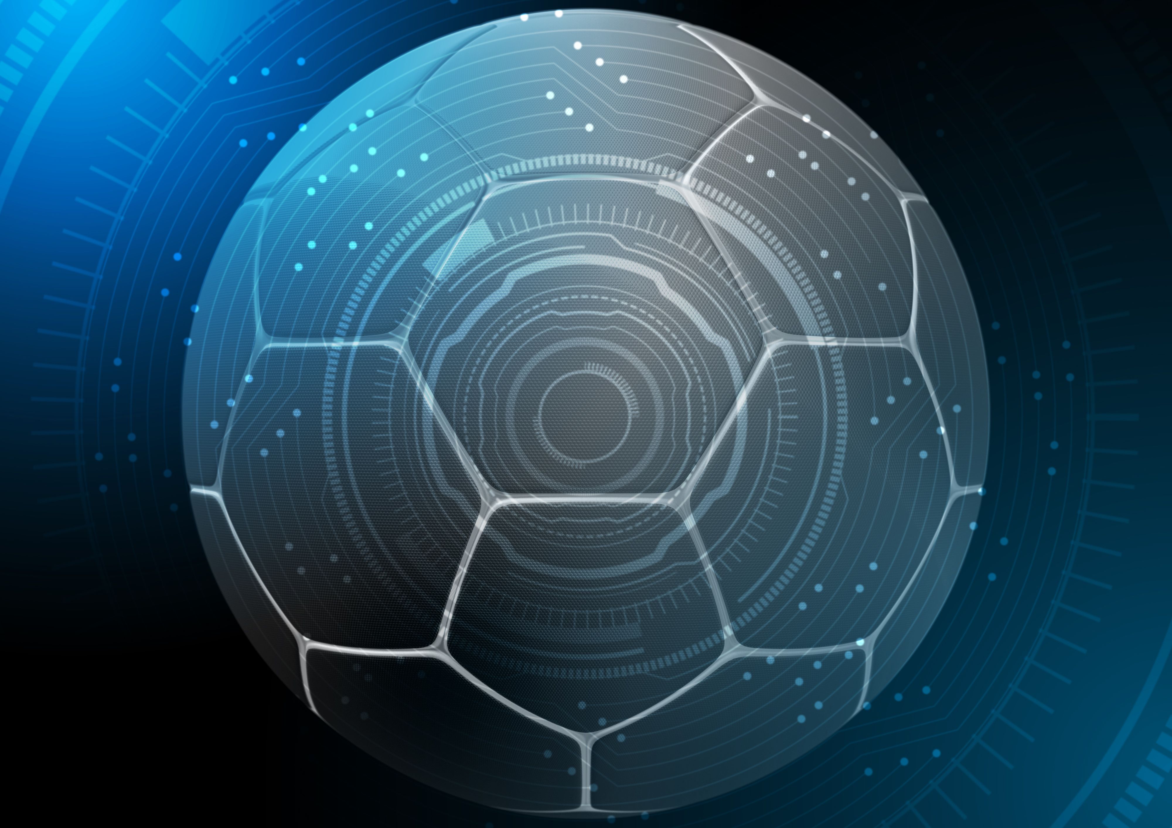 Textured Soccer Ball Closeup Textured Soccer Ball Closeup