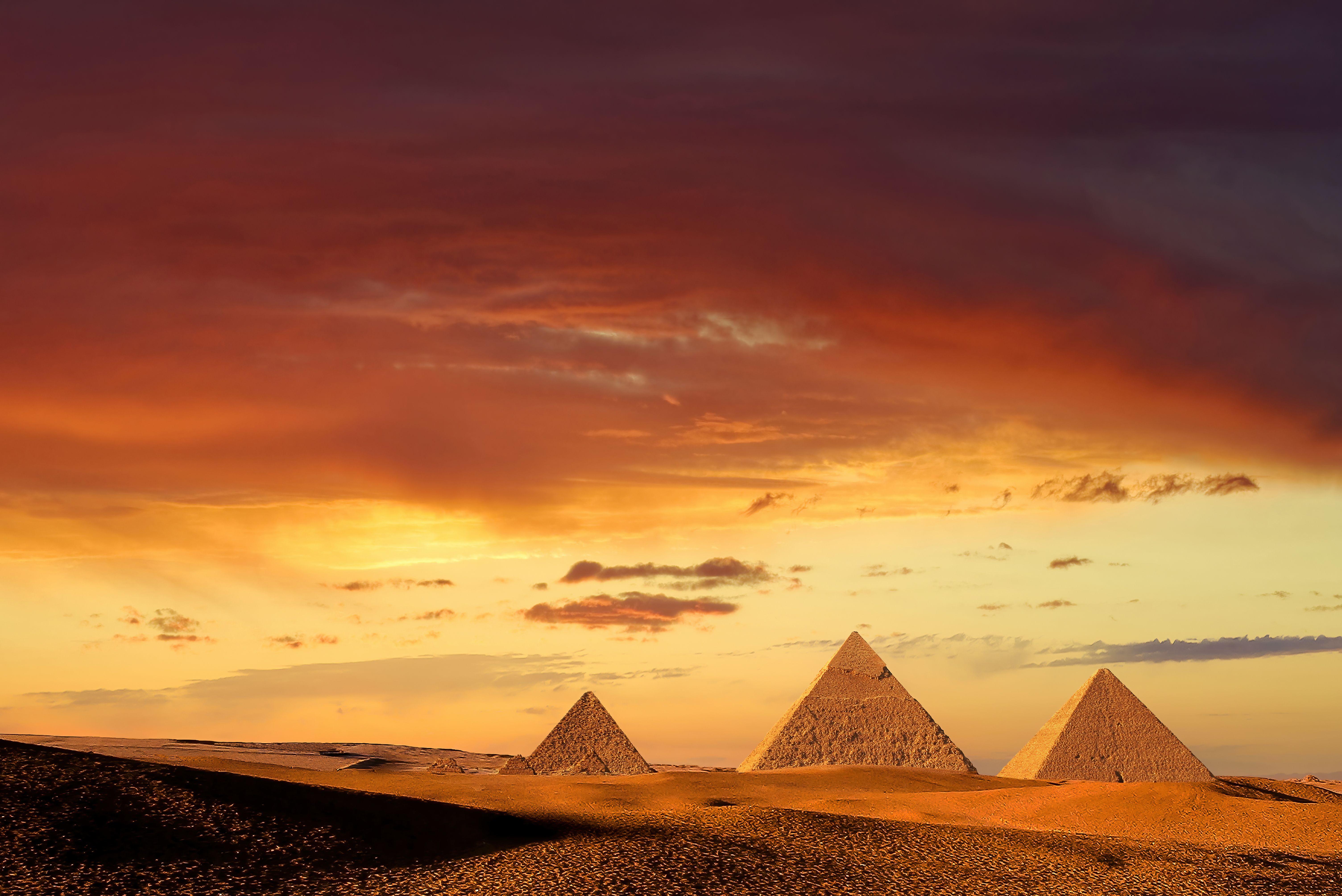 giza desert sunset