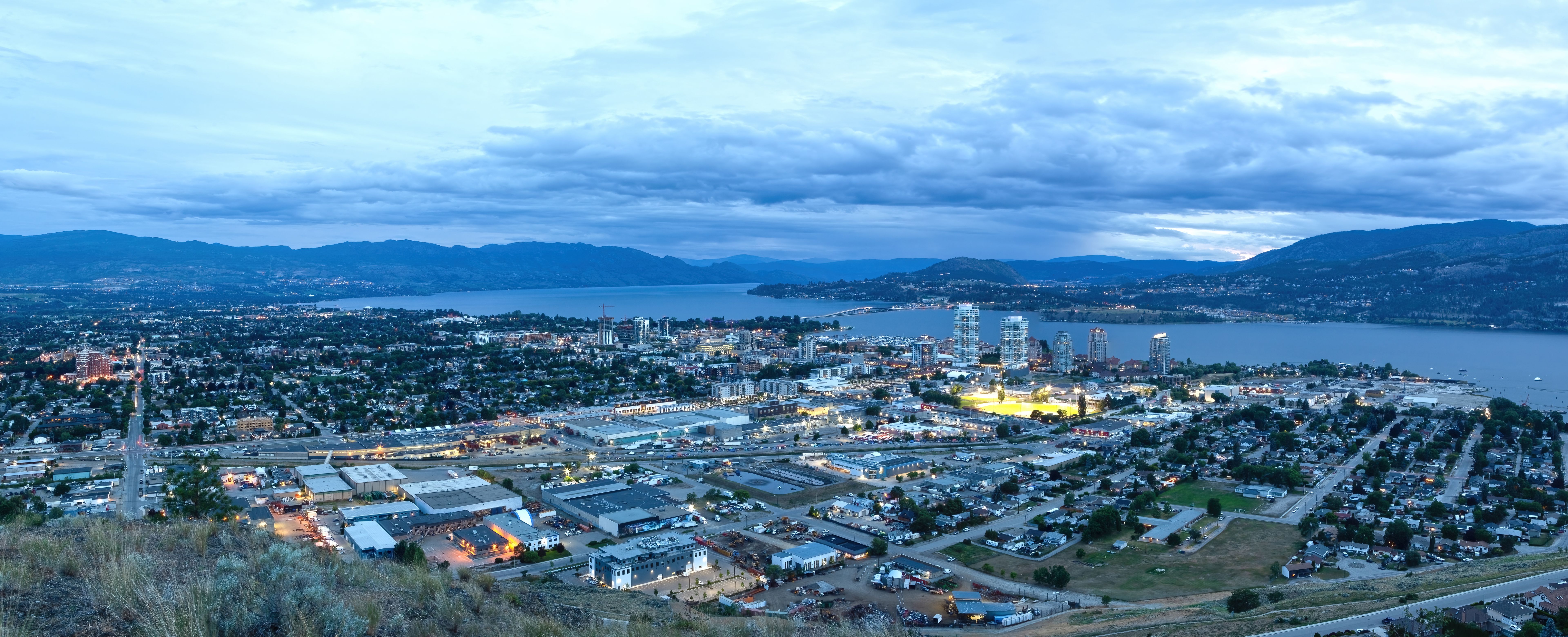 Kelowna at sunset