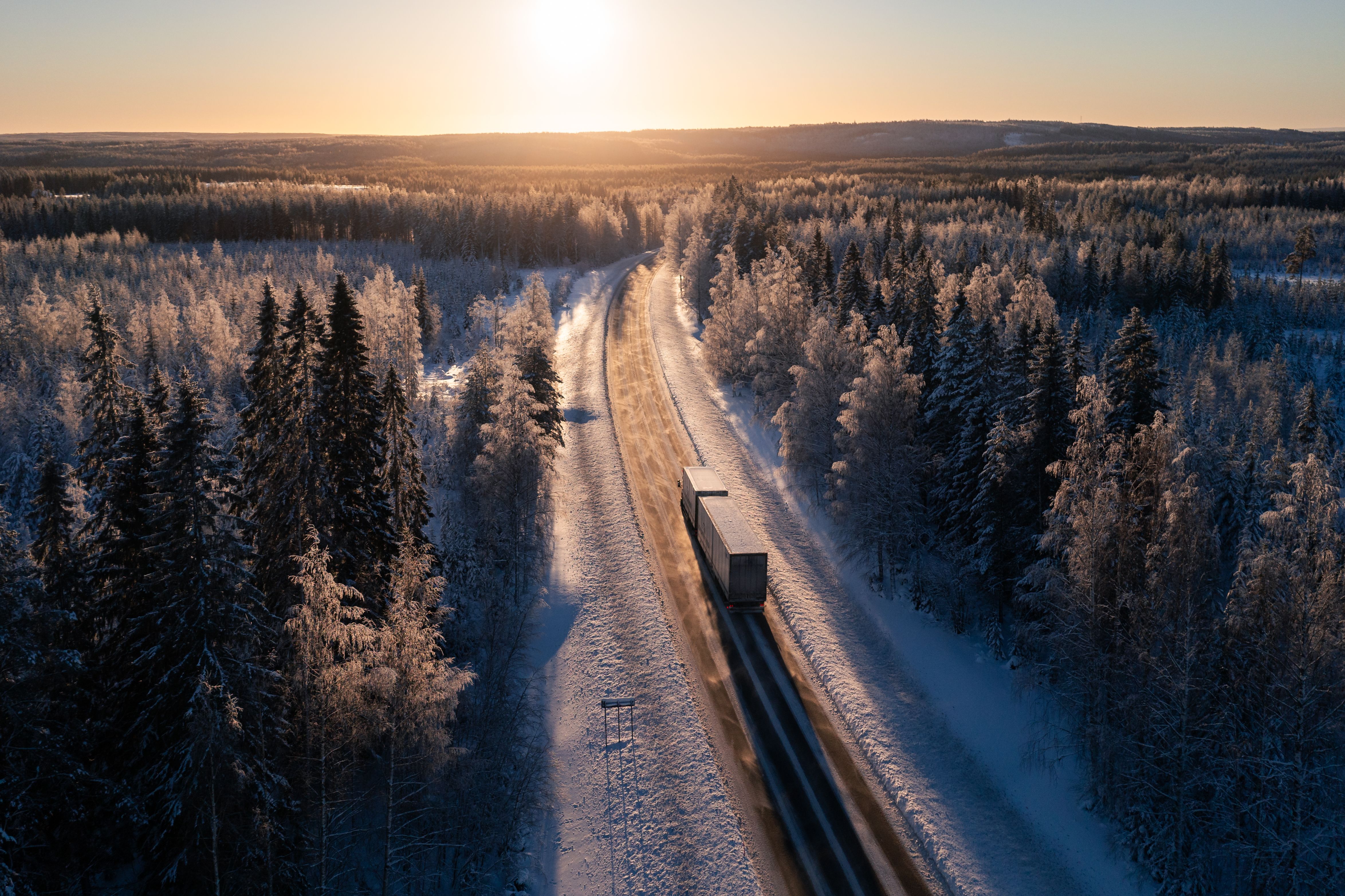 winter road freight