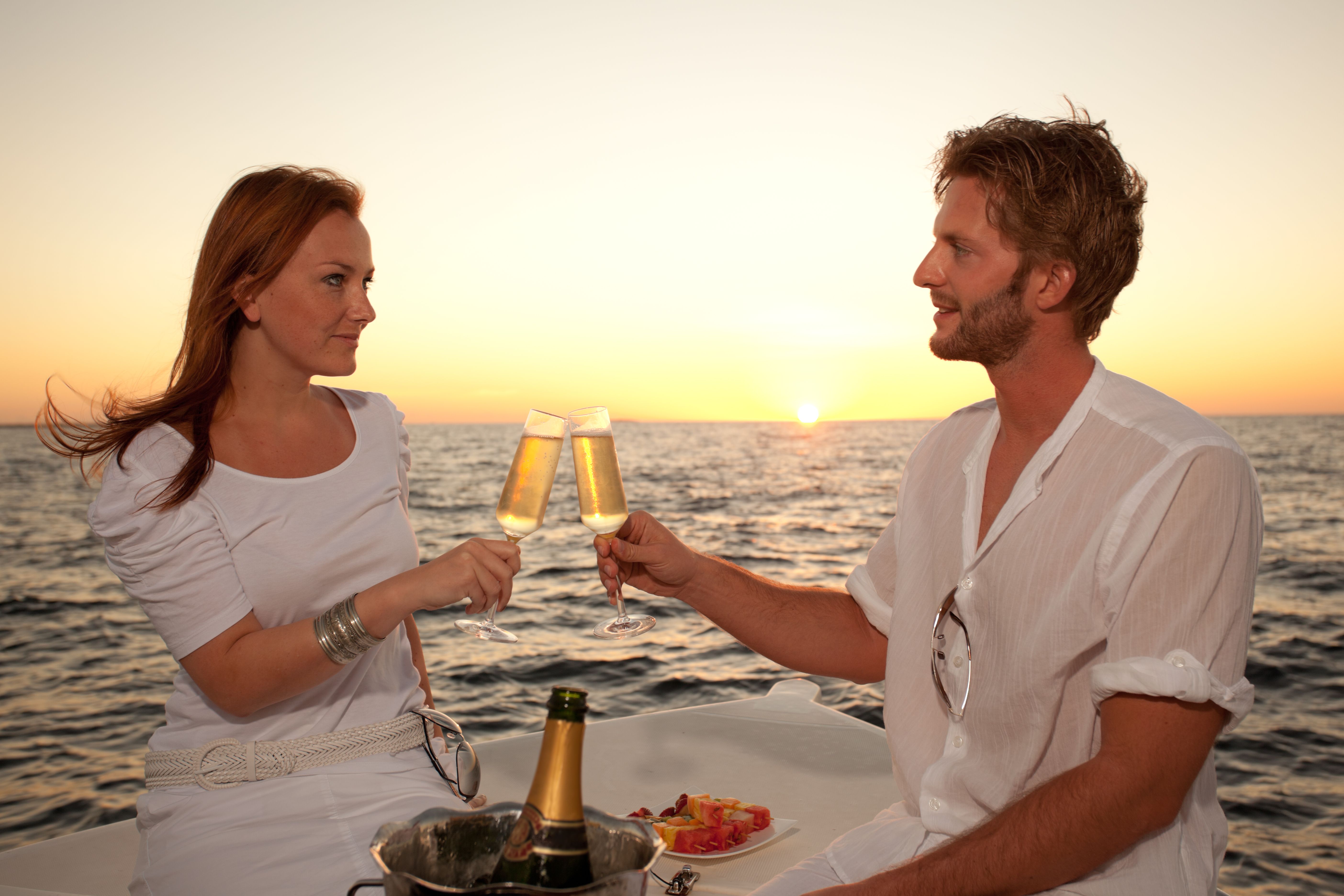 romantic boat dinner