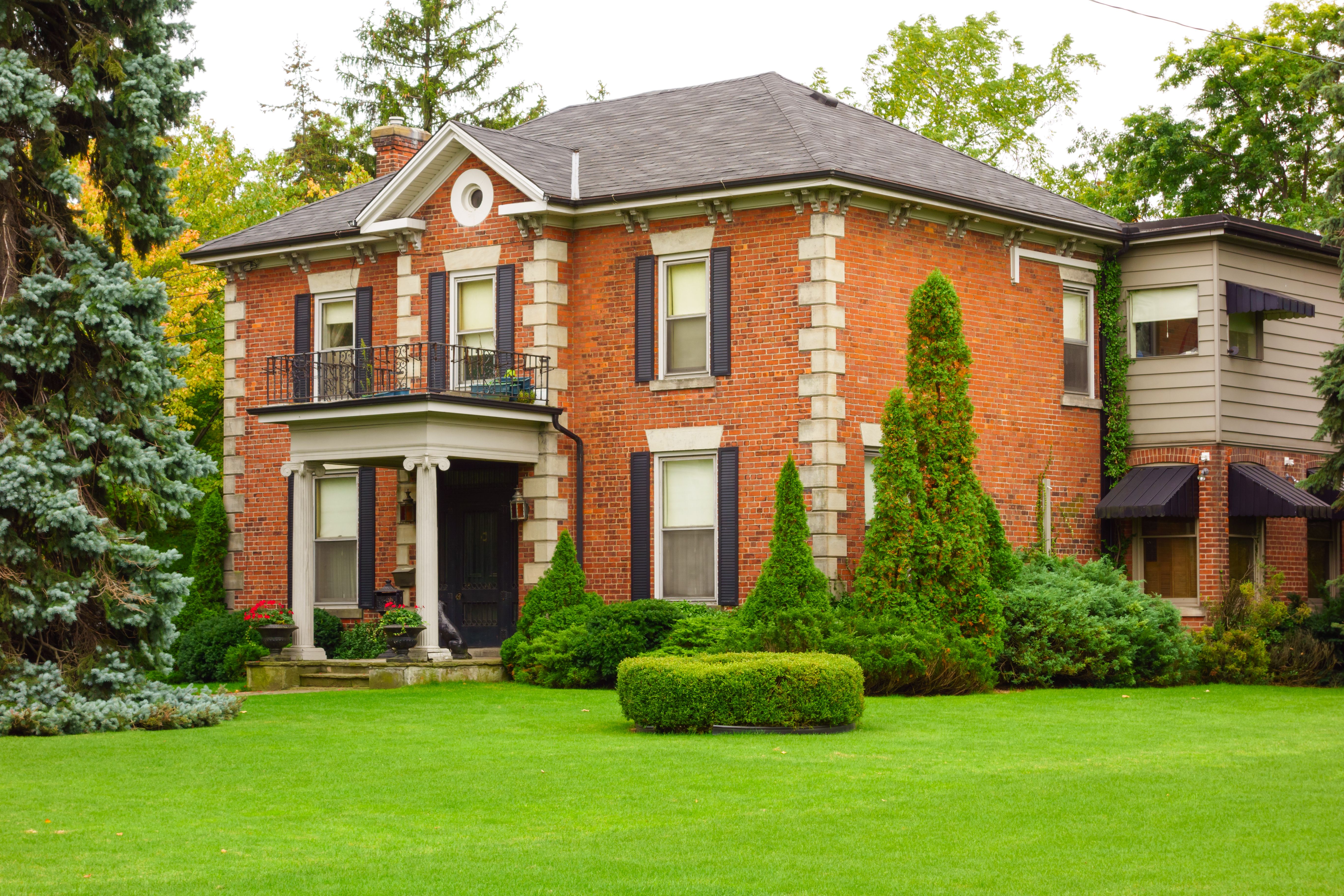 Large Home with front yard garden Large Home with front yard garden