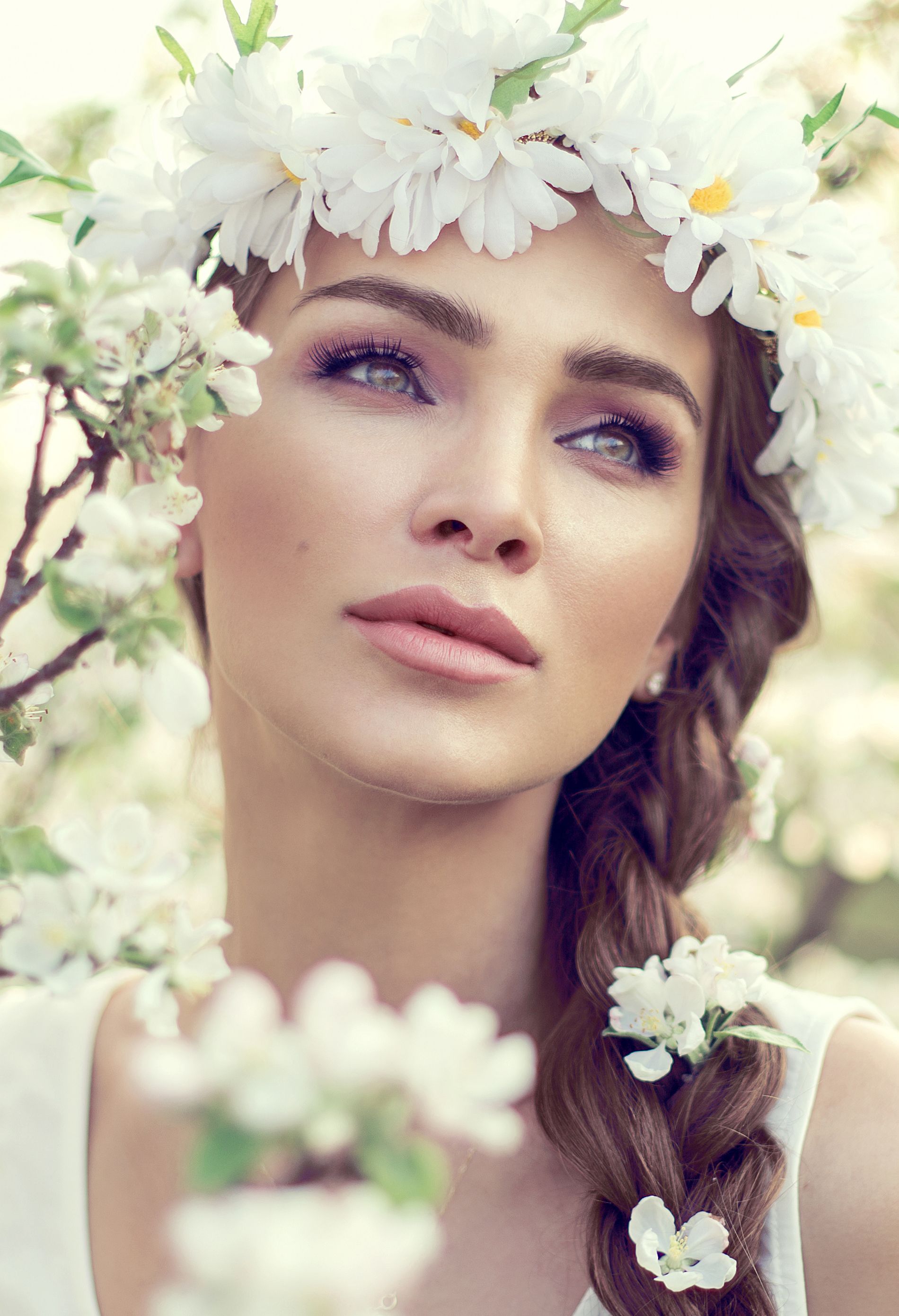 fishtail braid bride