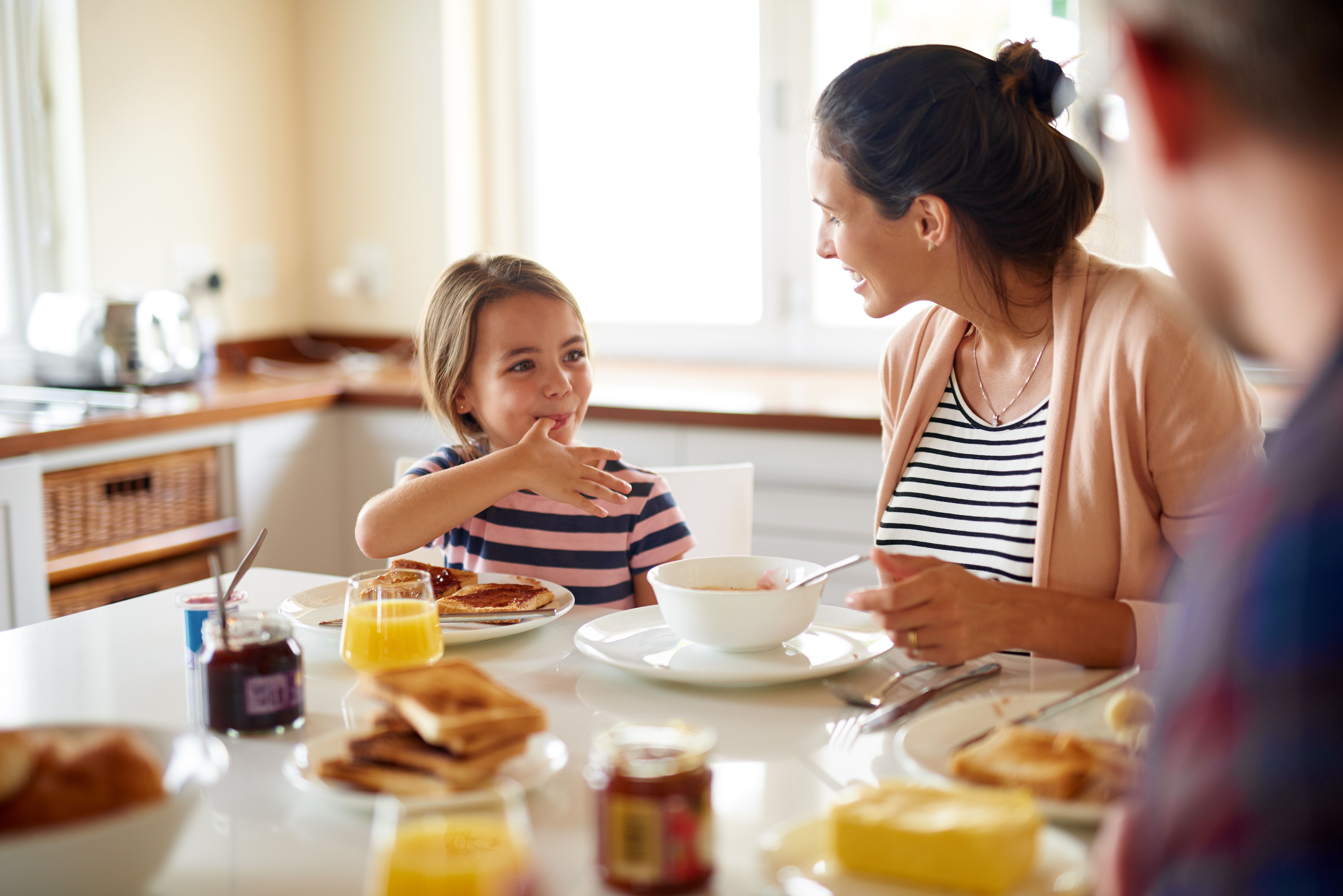 family eating