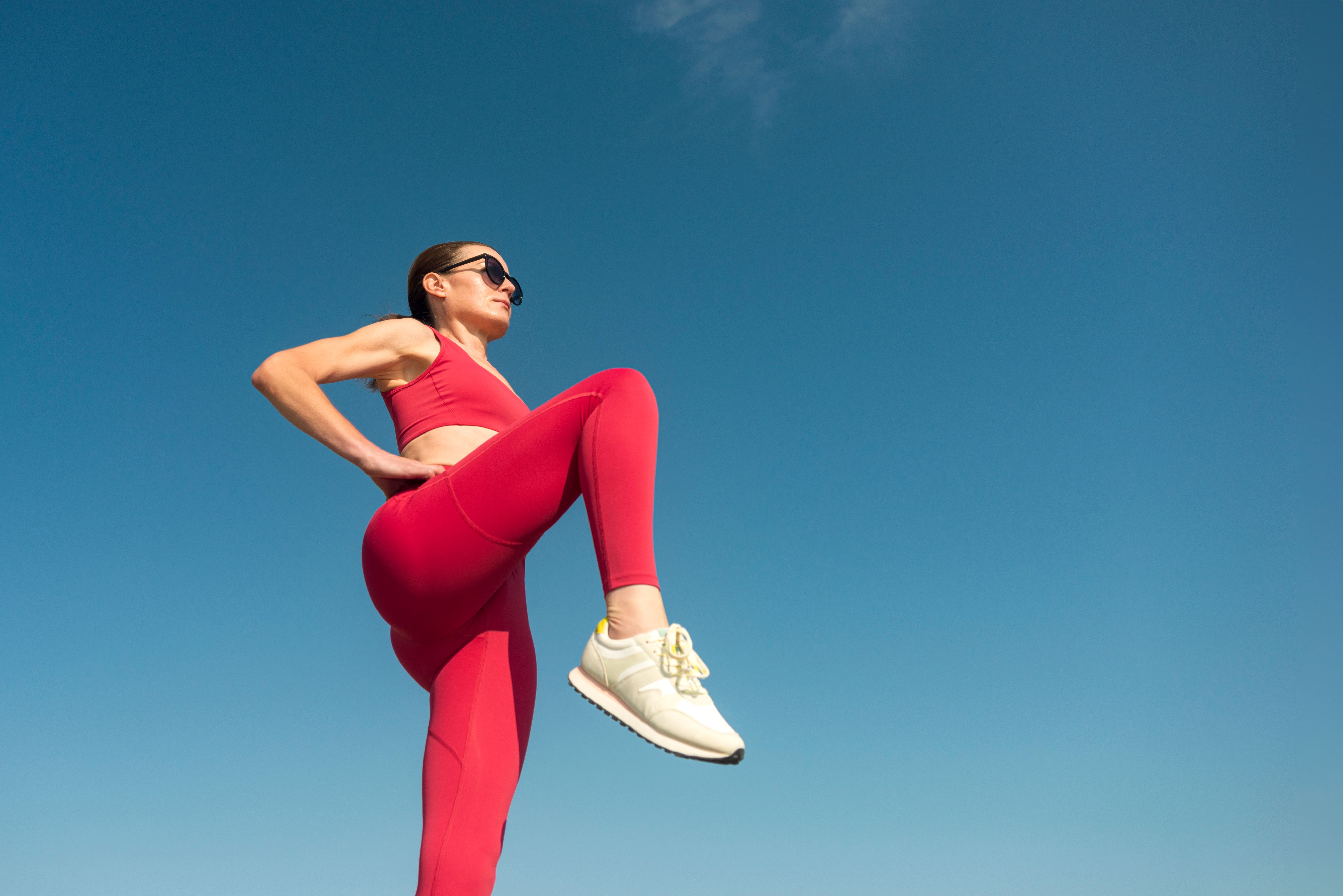 people exercising