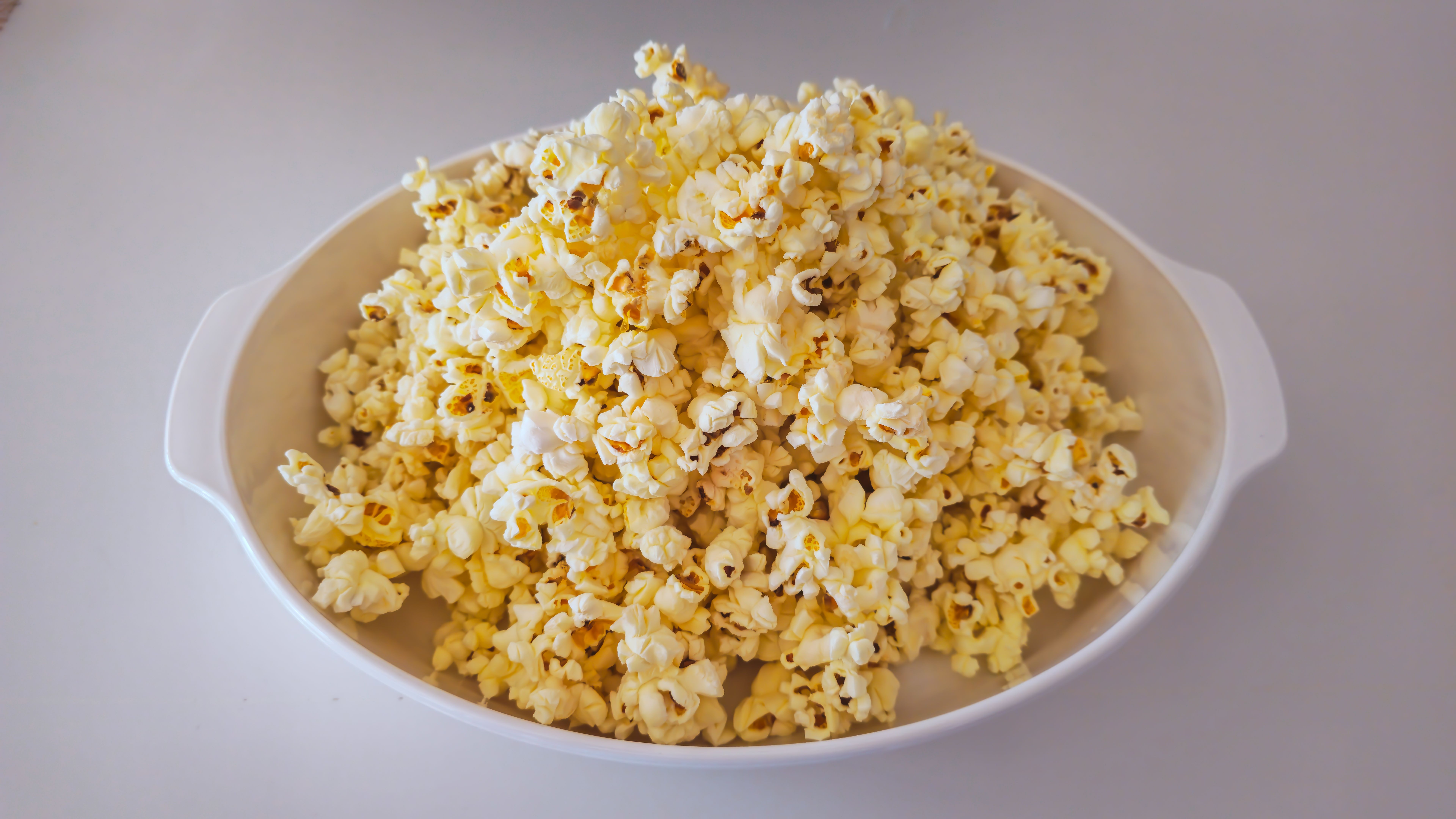 freshly popped popcorn