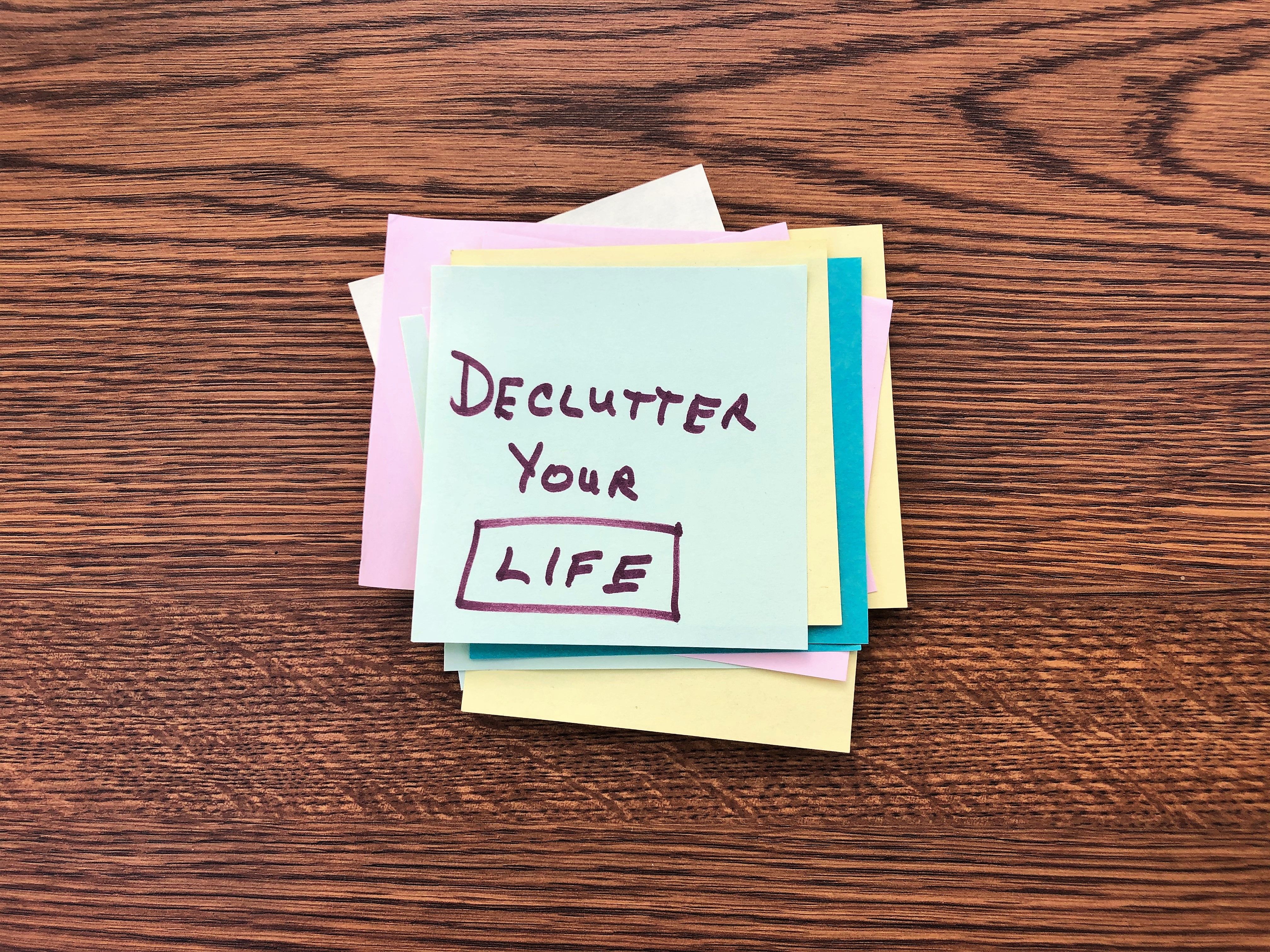 decluttering tips