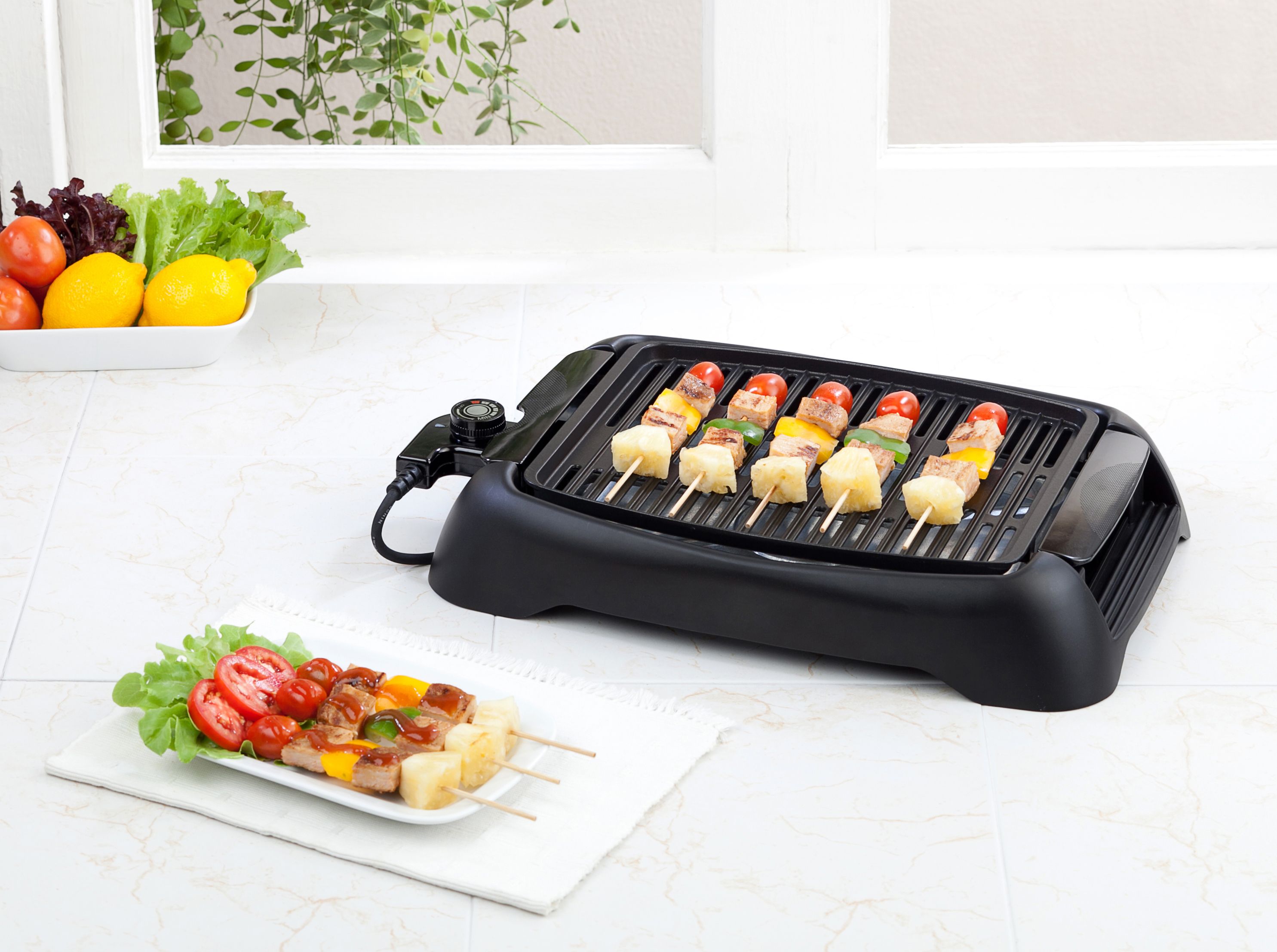 electric grill cooking
