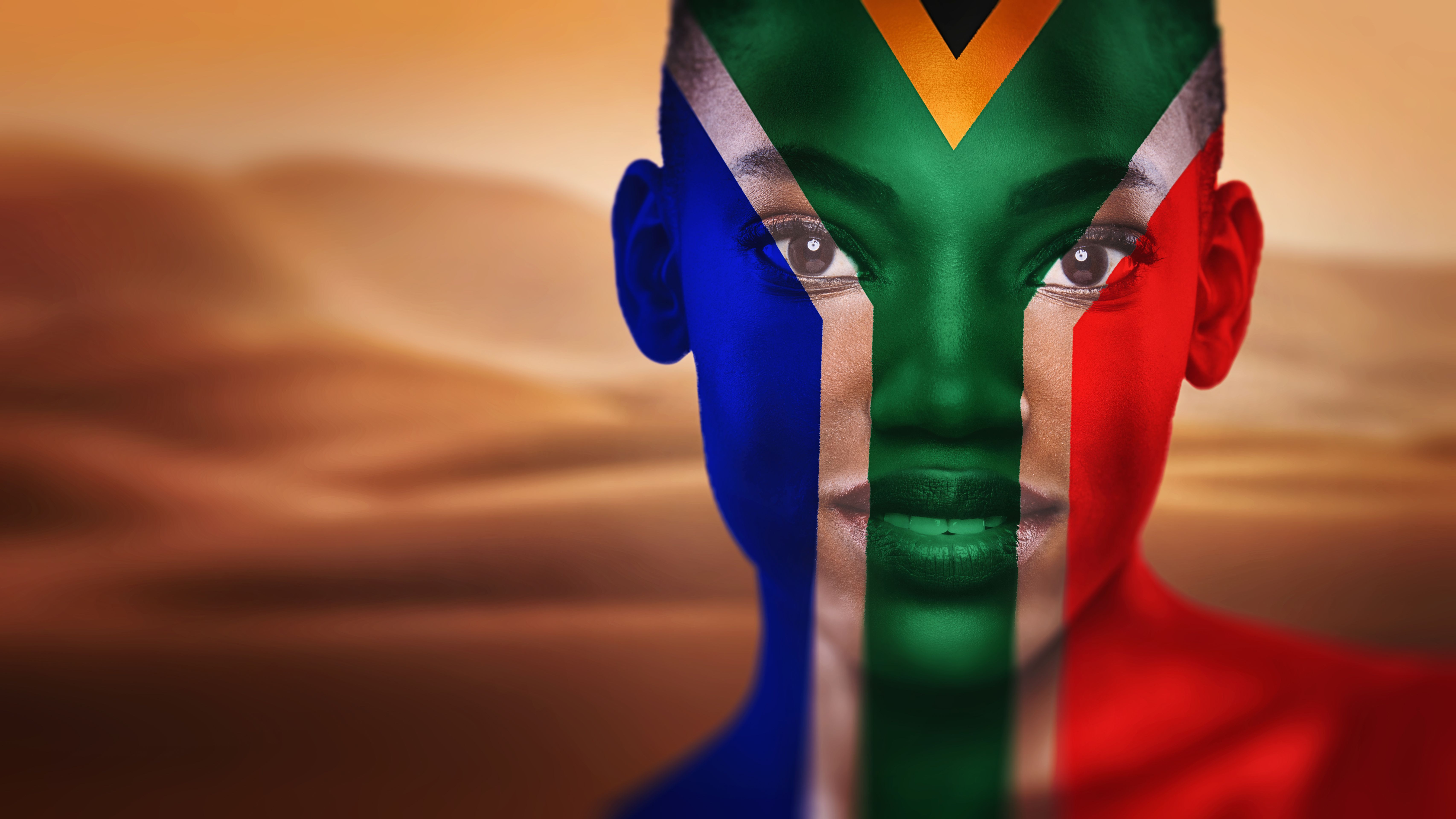 Beautiful African fashion model