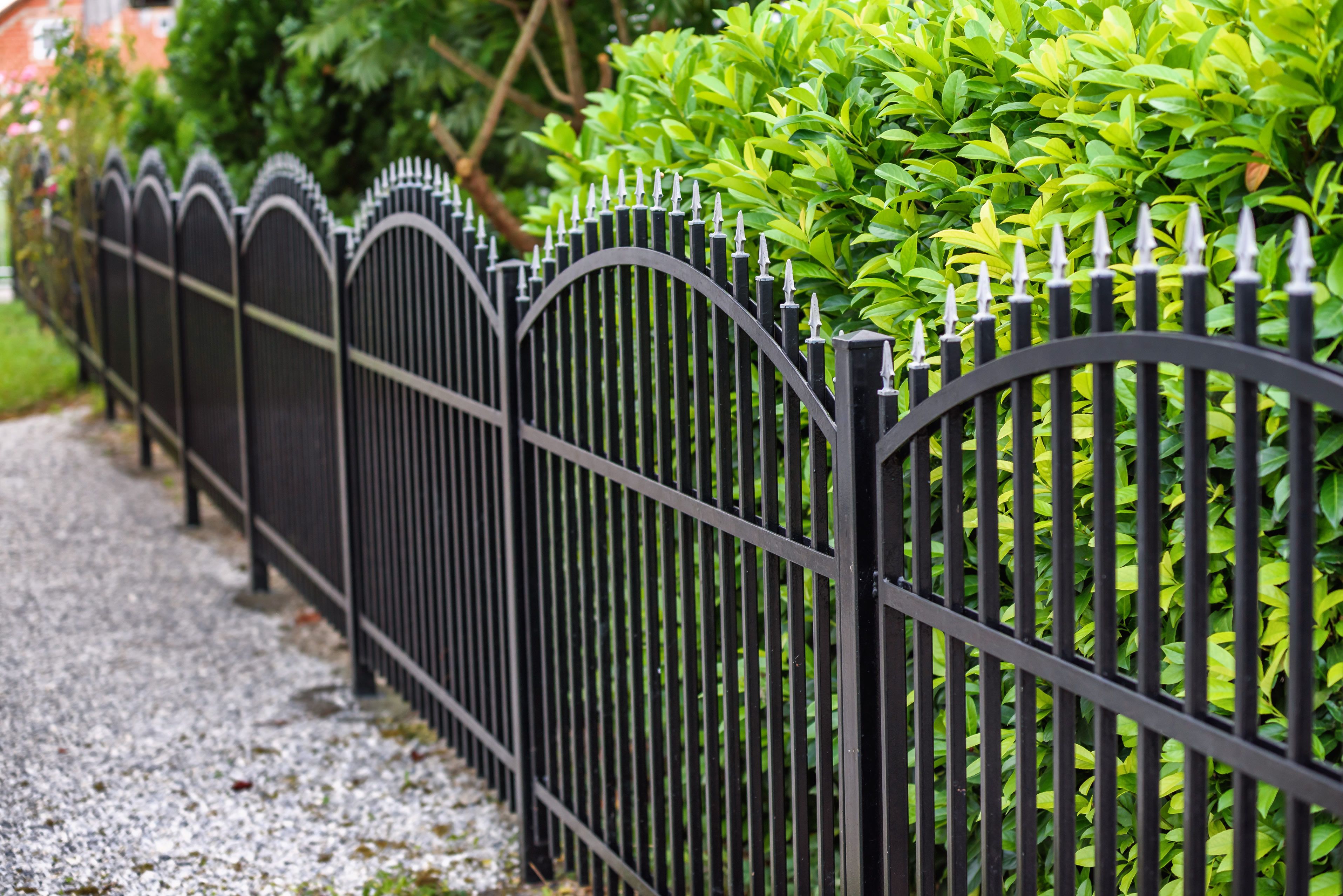 wrought iron fence