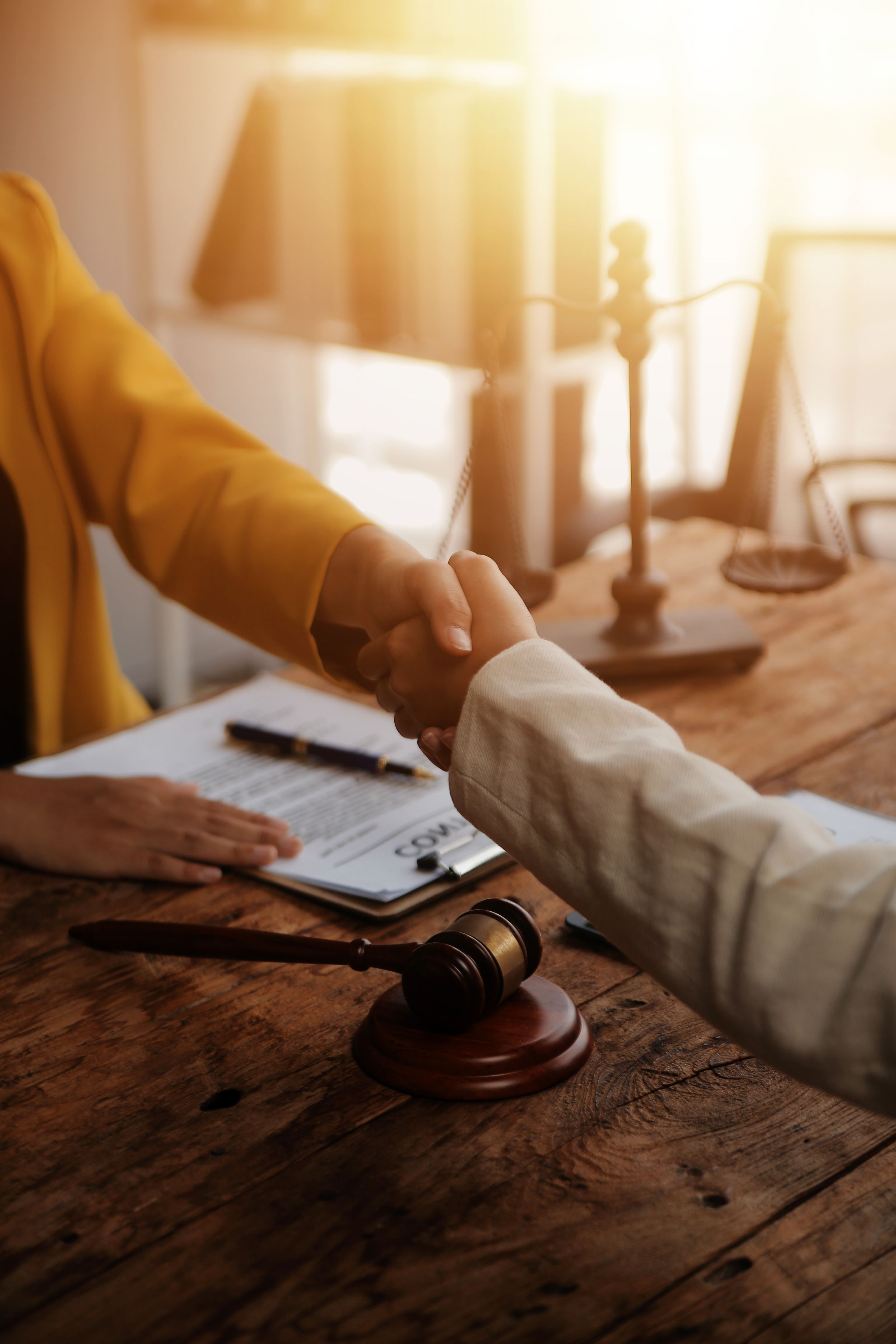 lawyer handshake