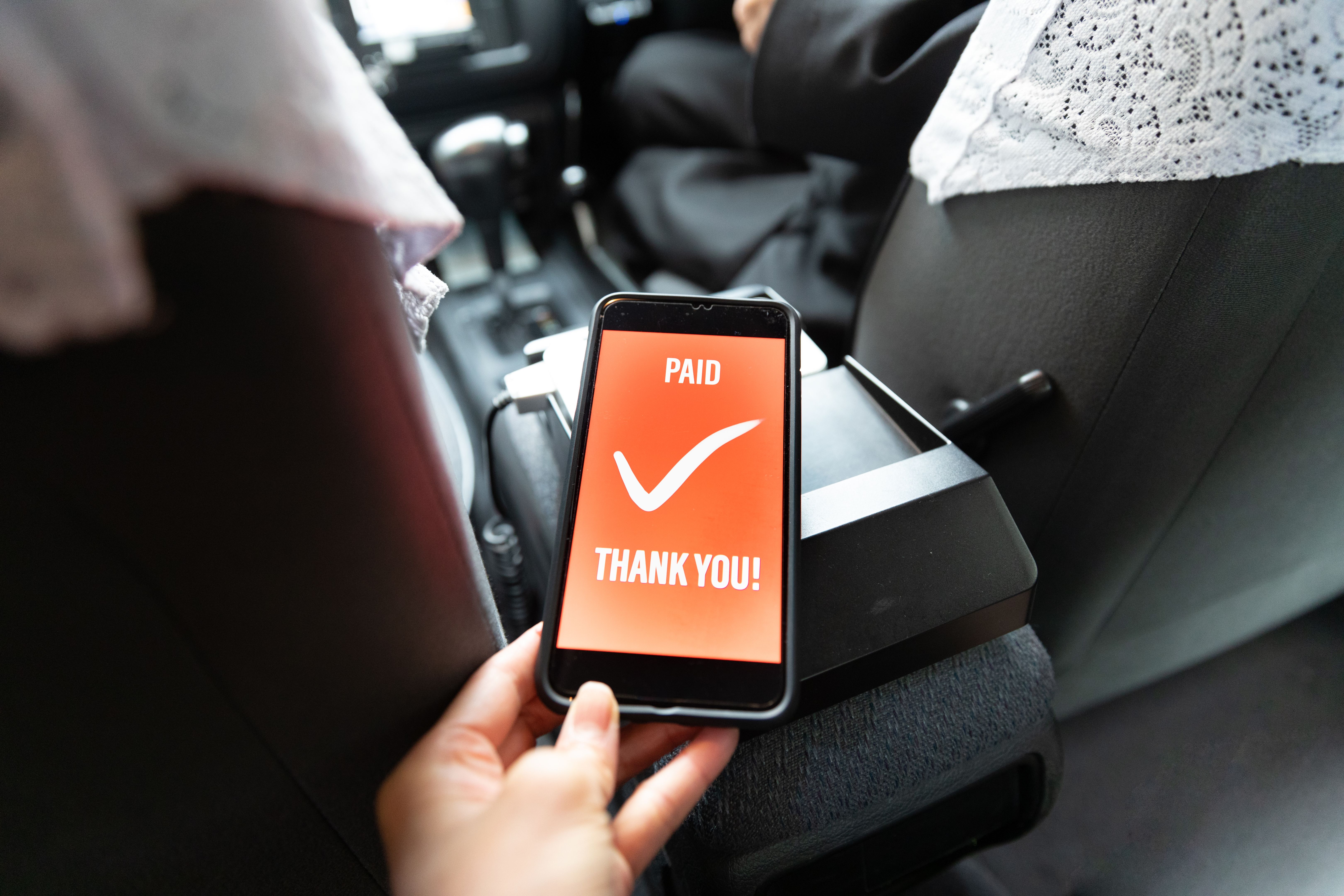 contactless payment taxi