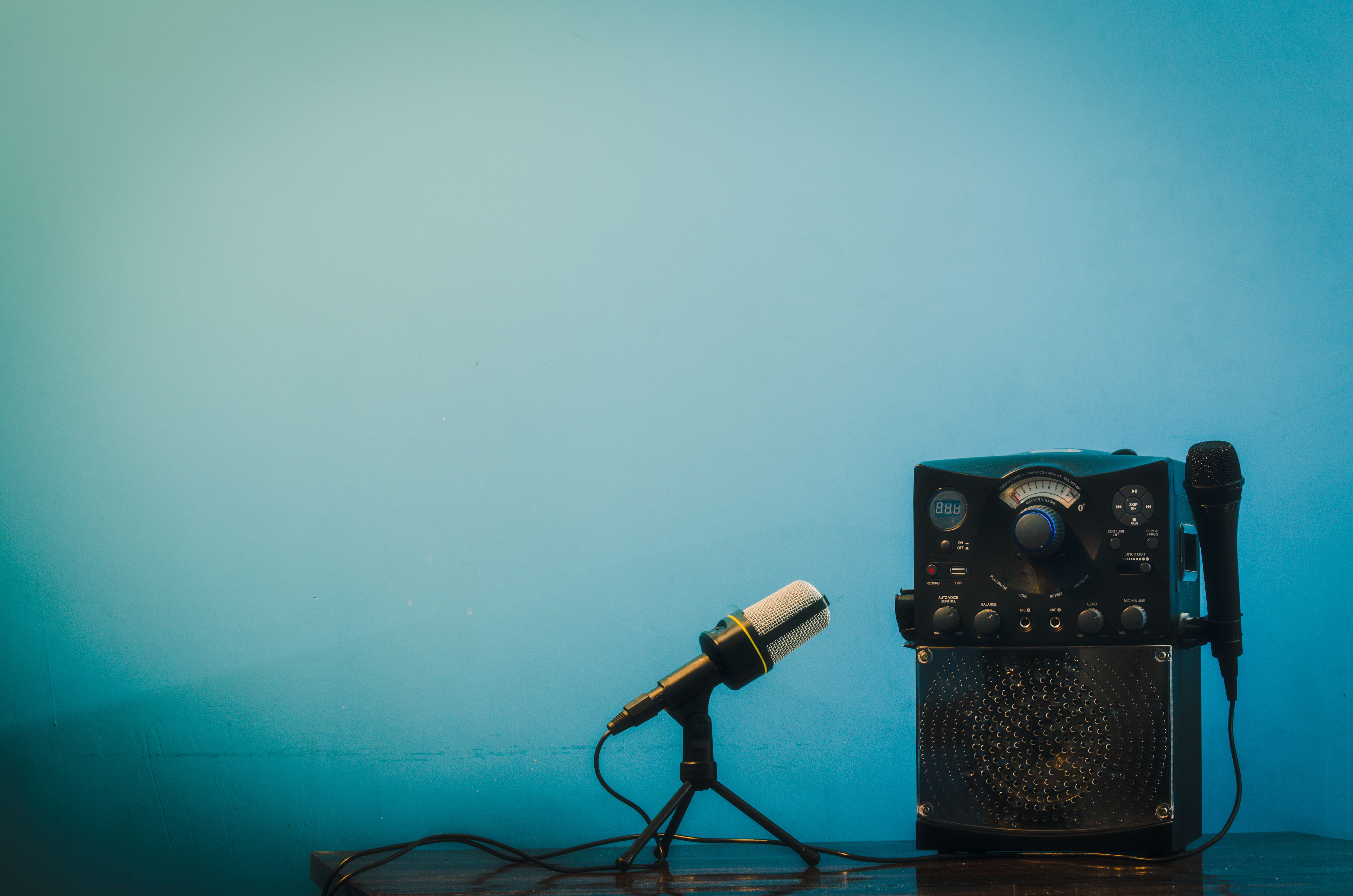karaoke machine setup