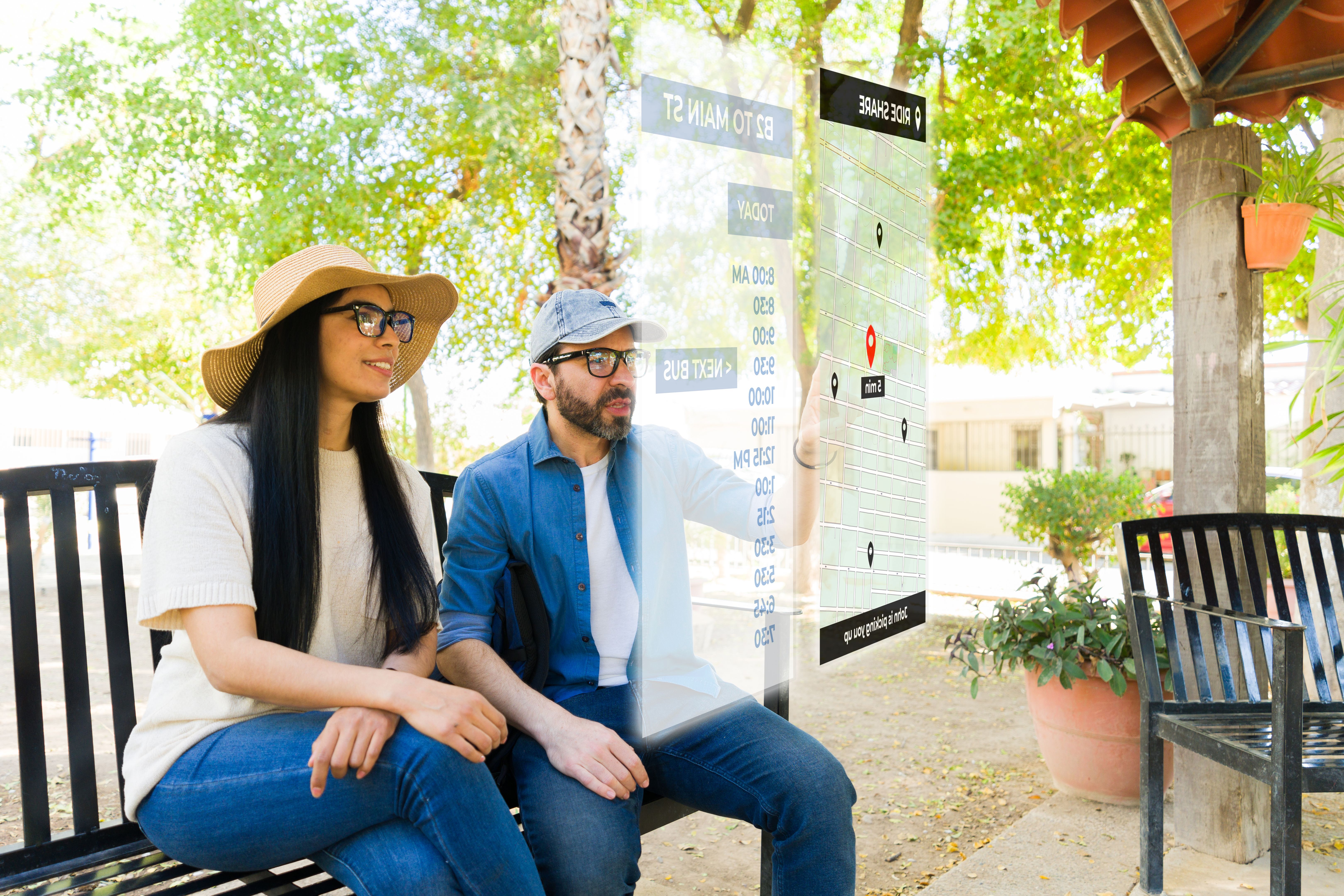 smart glasses city