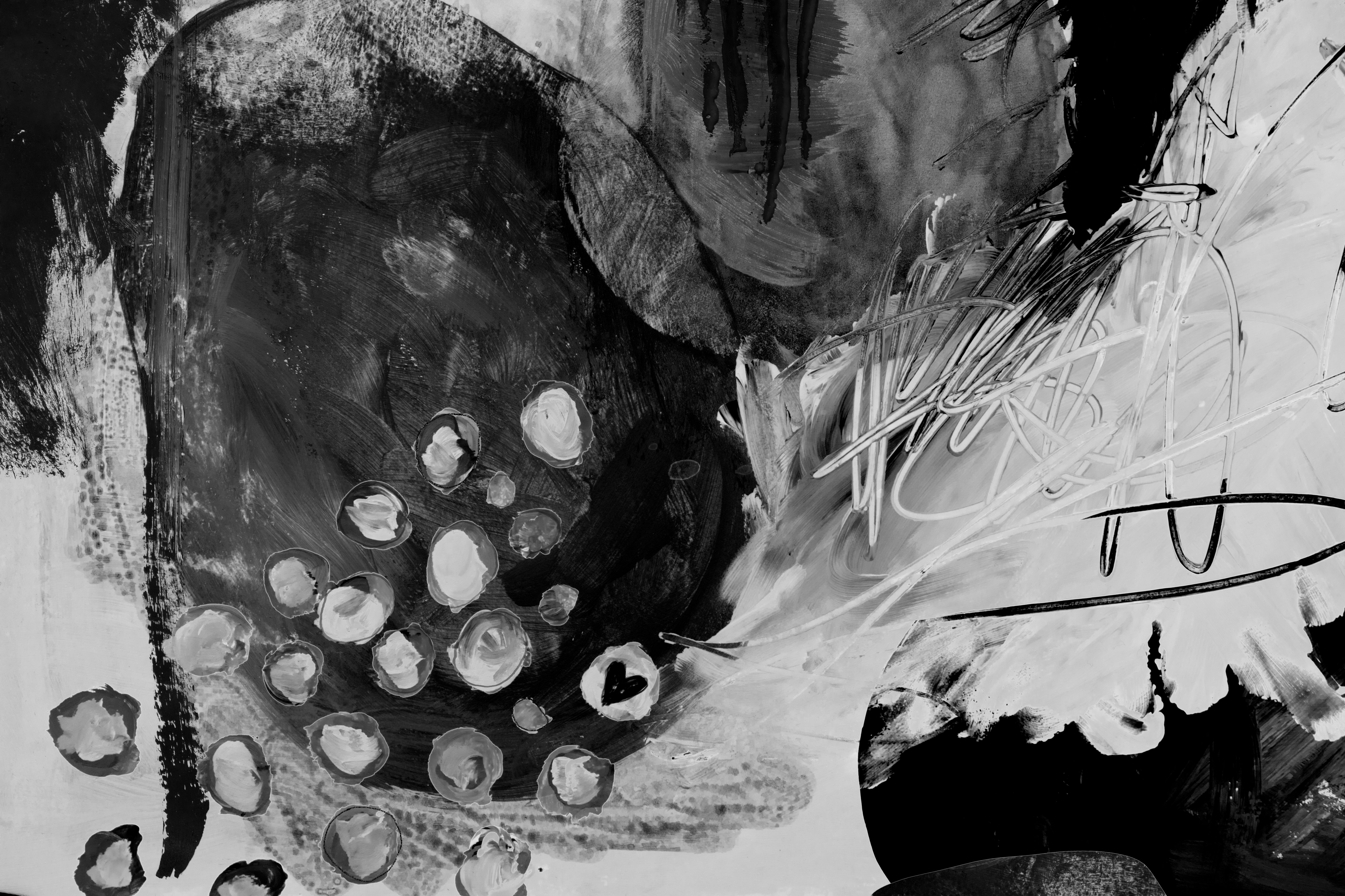 abstract splatter art