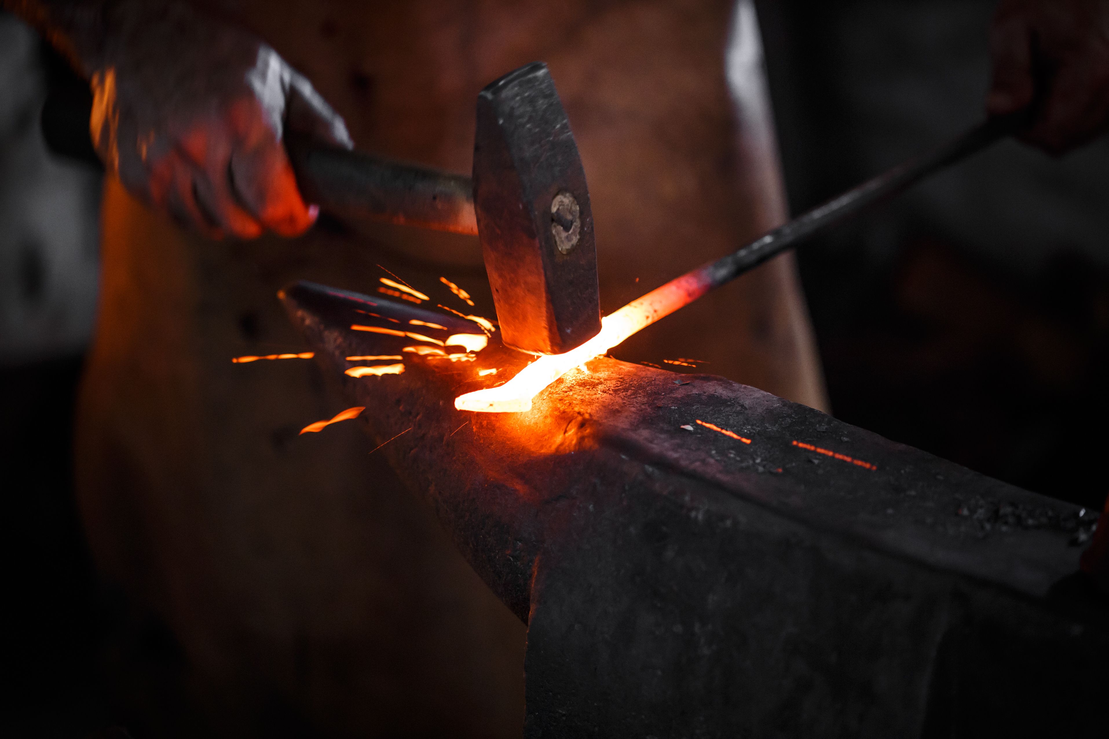 blacksmith at work