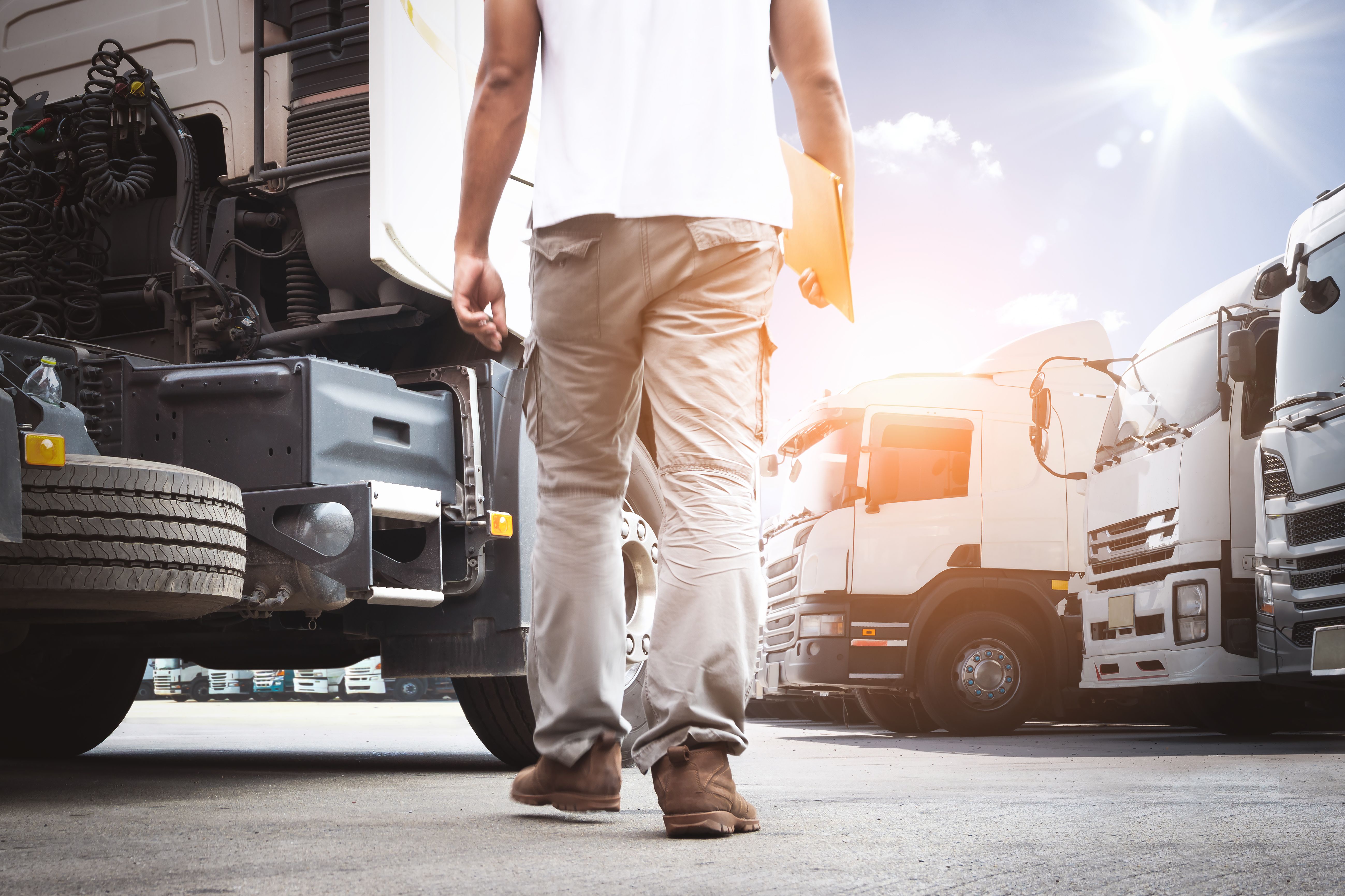 truck driver studying