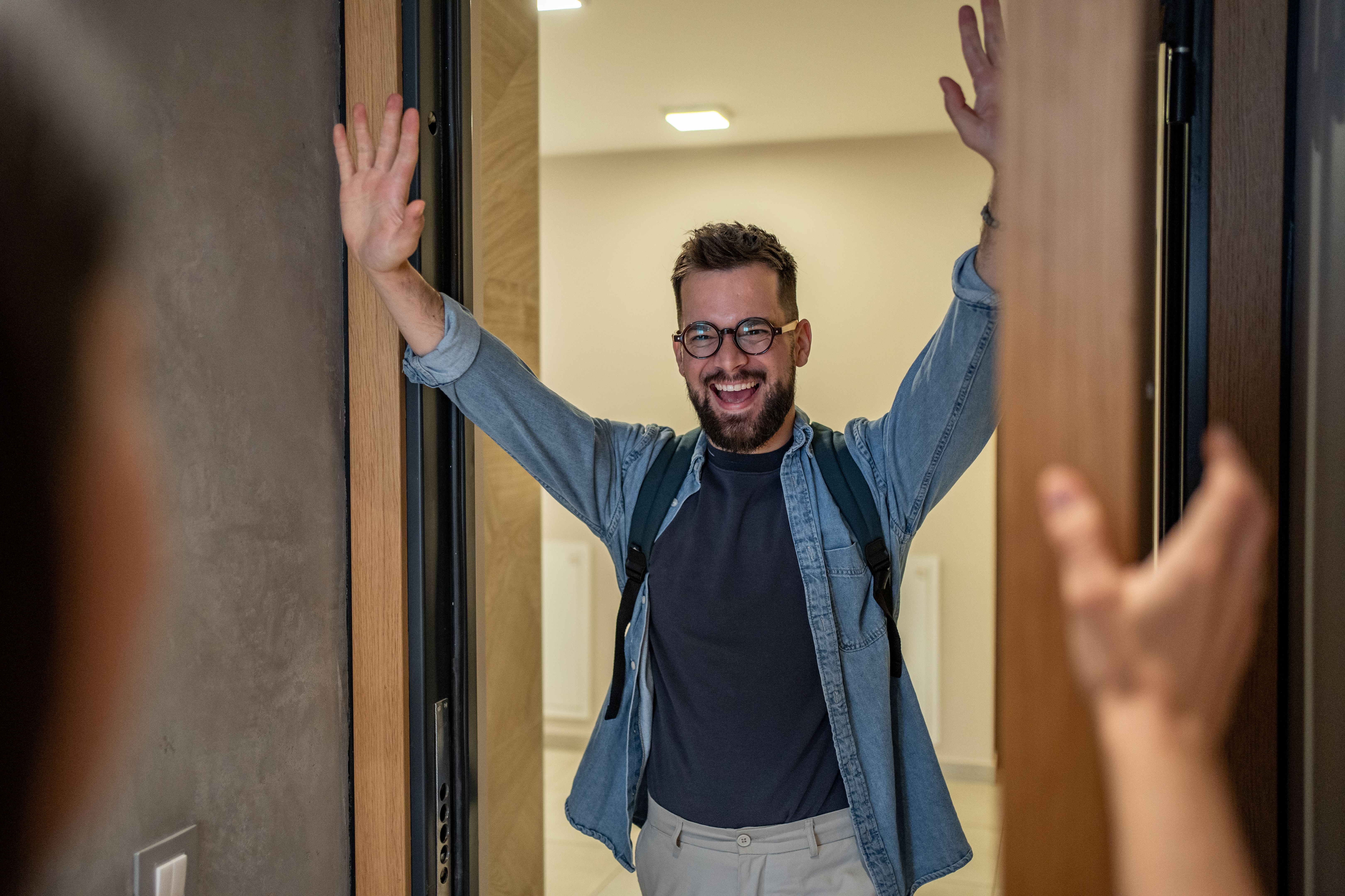 hotel room celebration