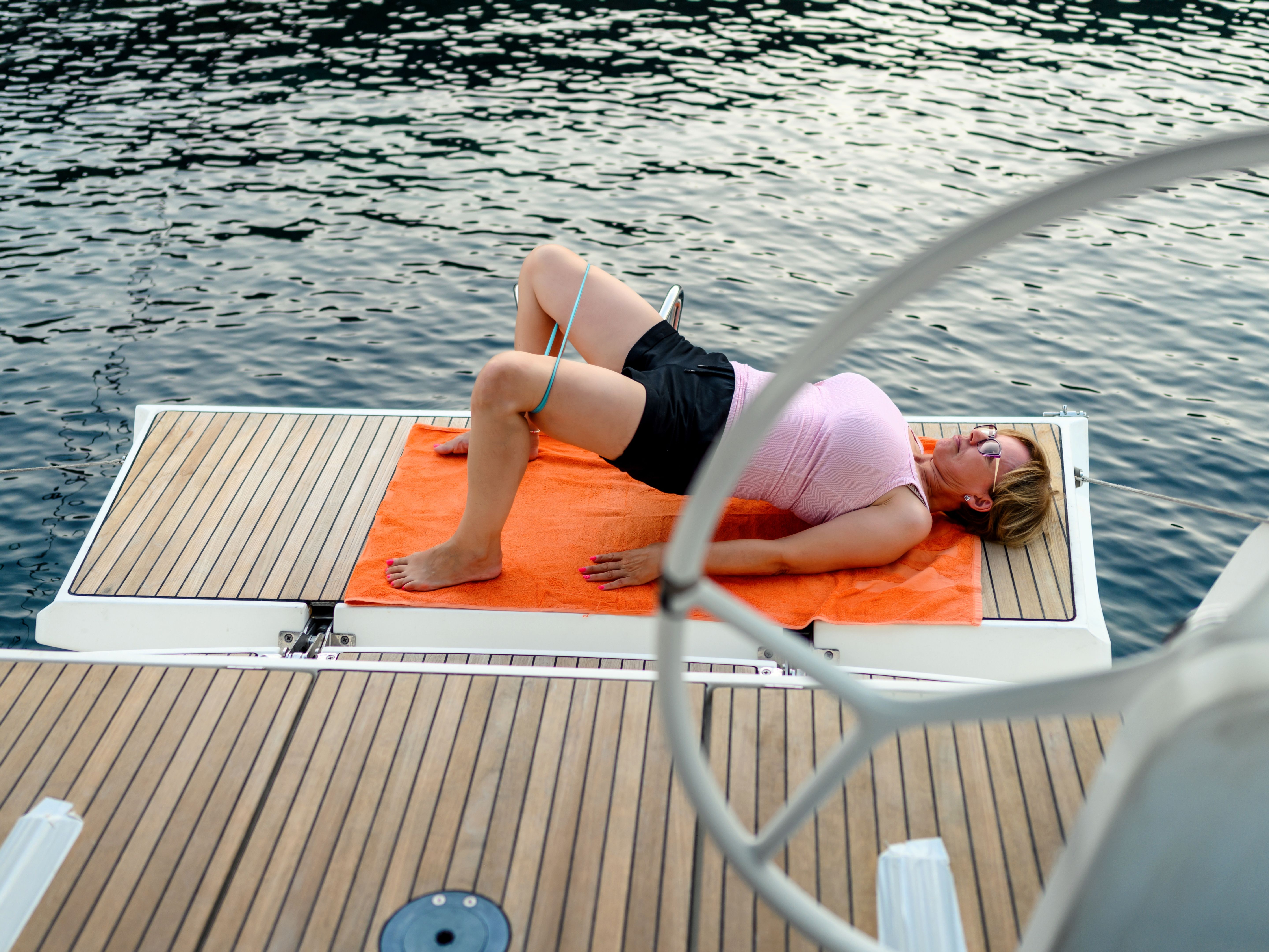 yoga on deck