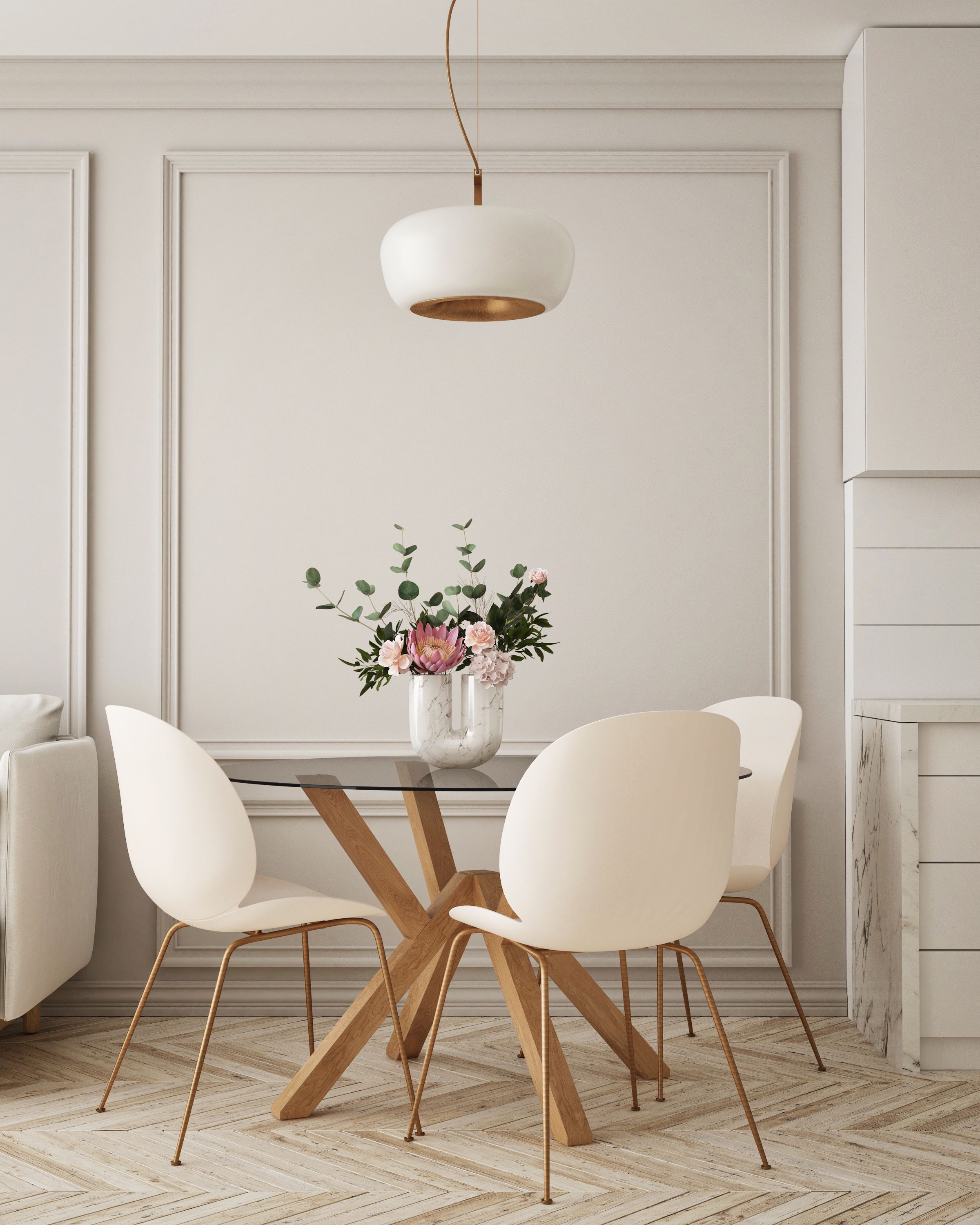 mock up poster frame in modern interior background, living room, Scandinavian style, 3D render, 3D illustration