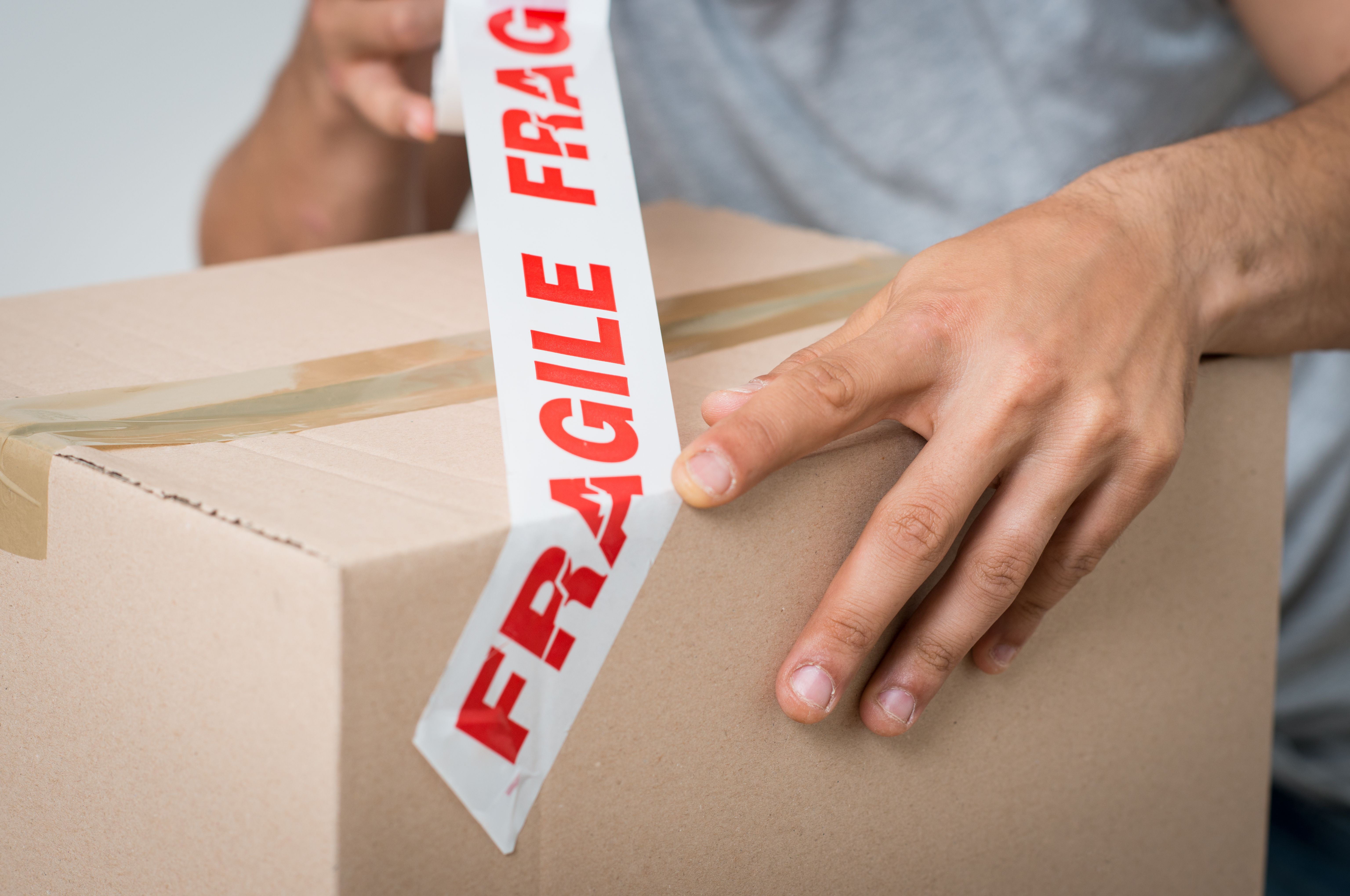 fragile packing