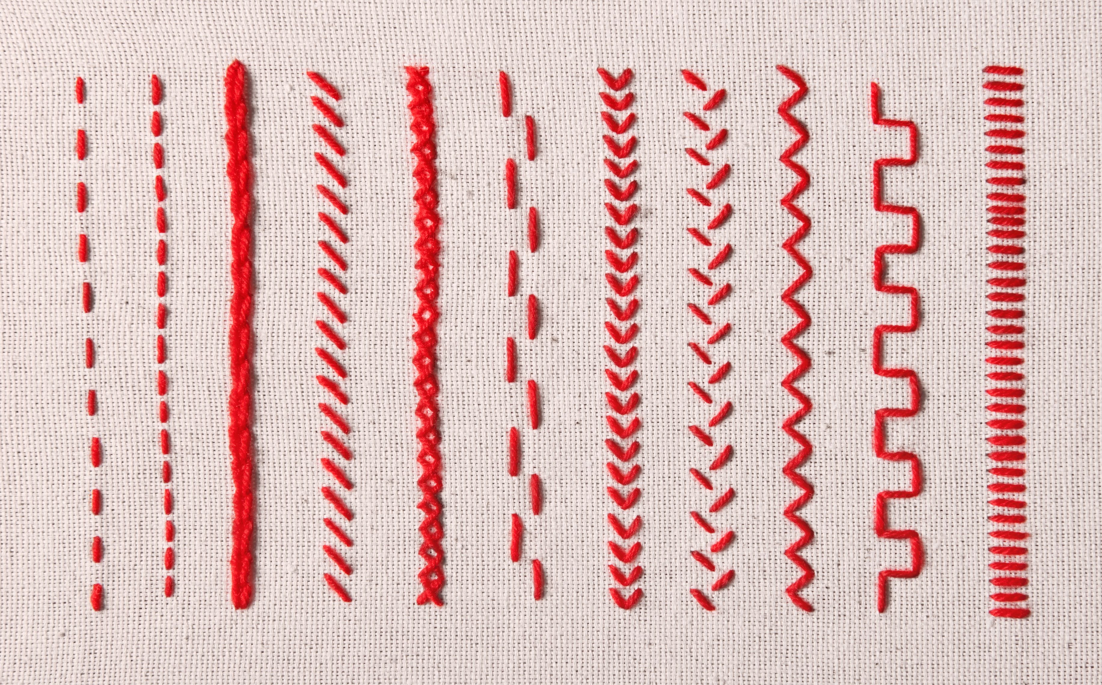 embroidery closeup