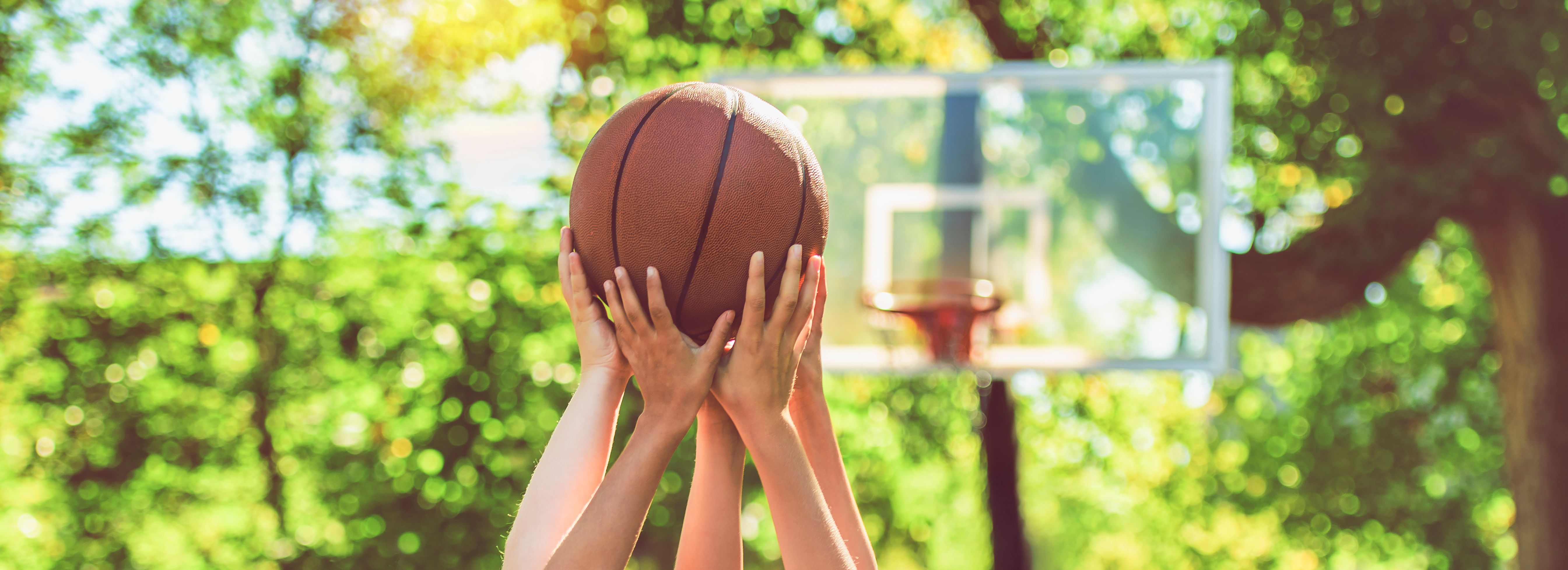 young basketball players