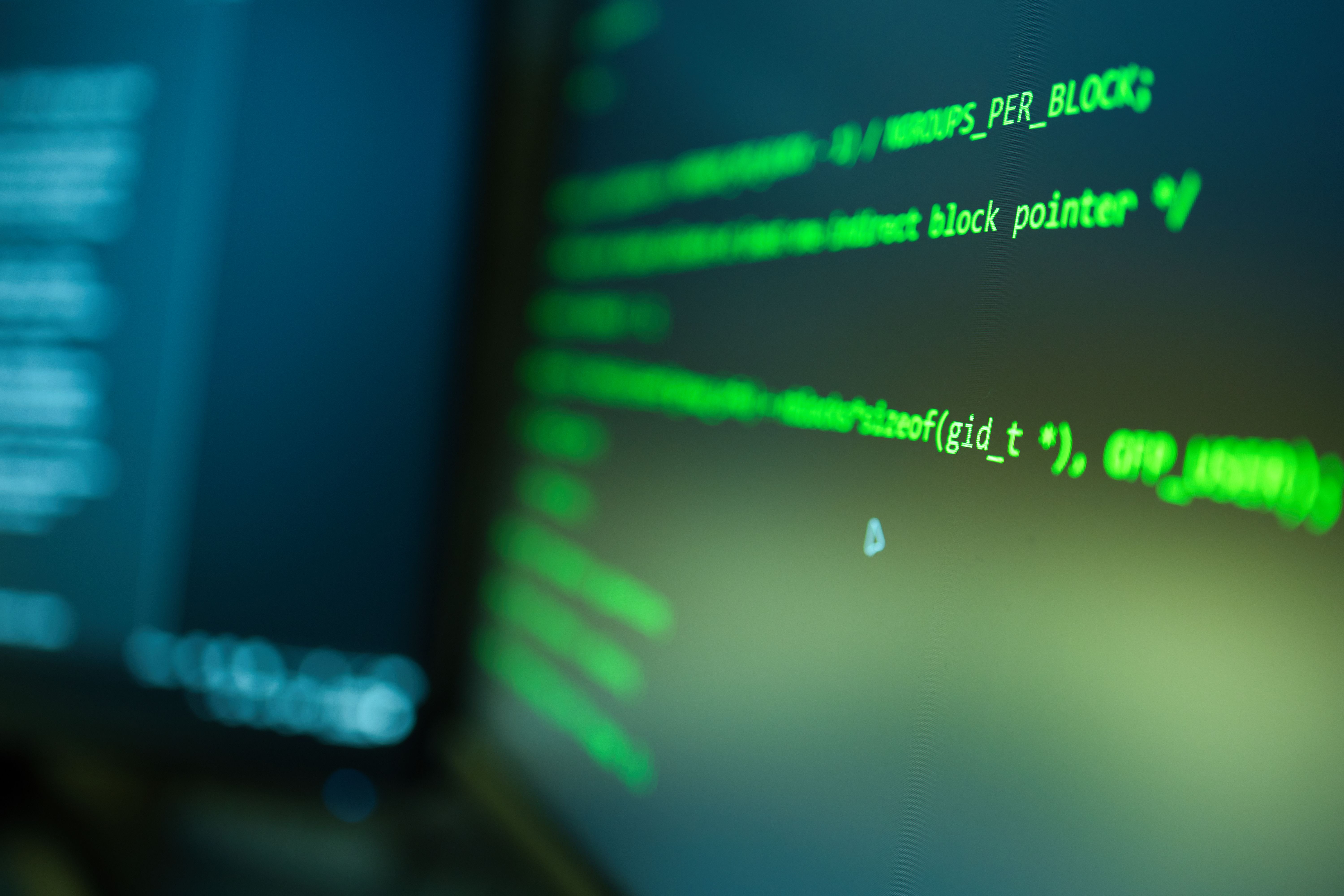 computer screen with data entry