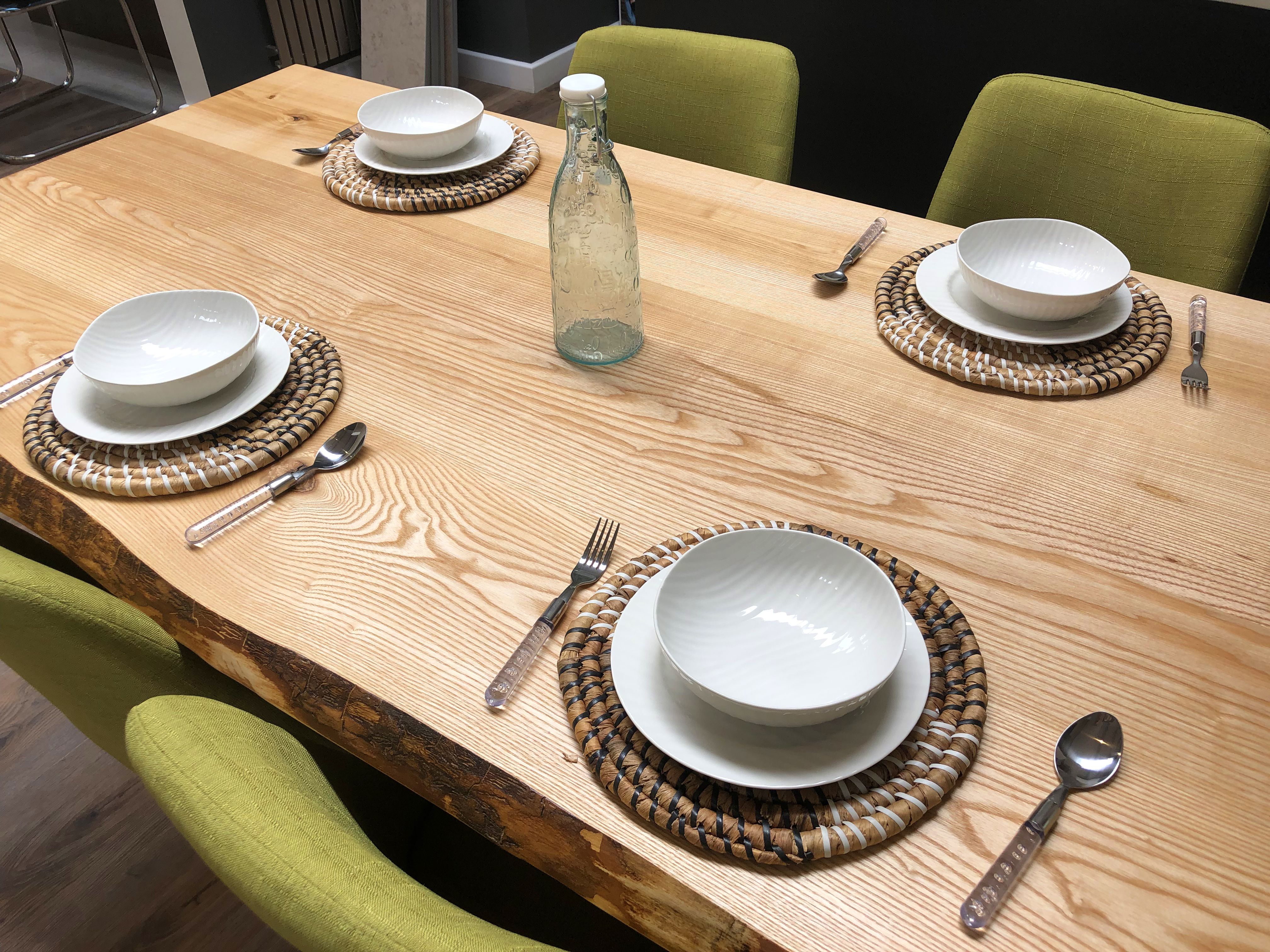 handcrafted dining table