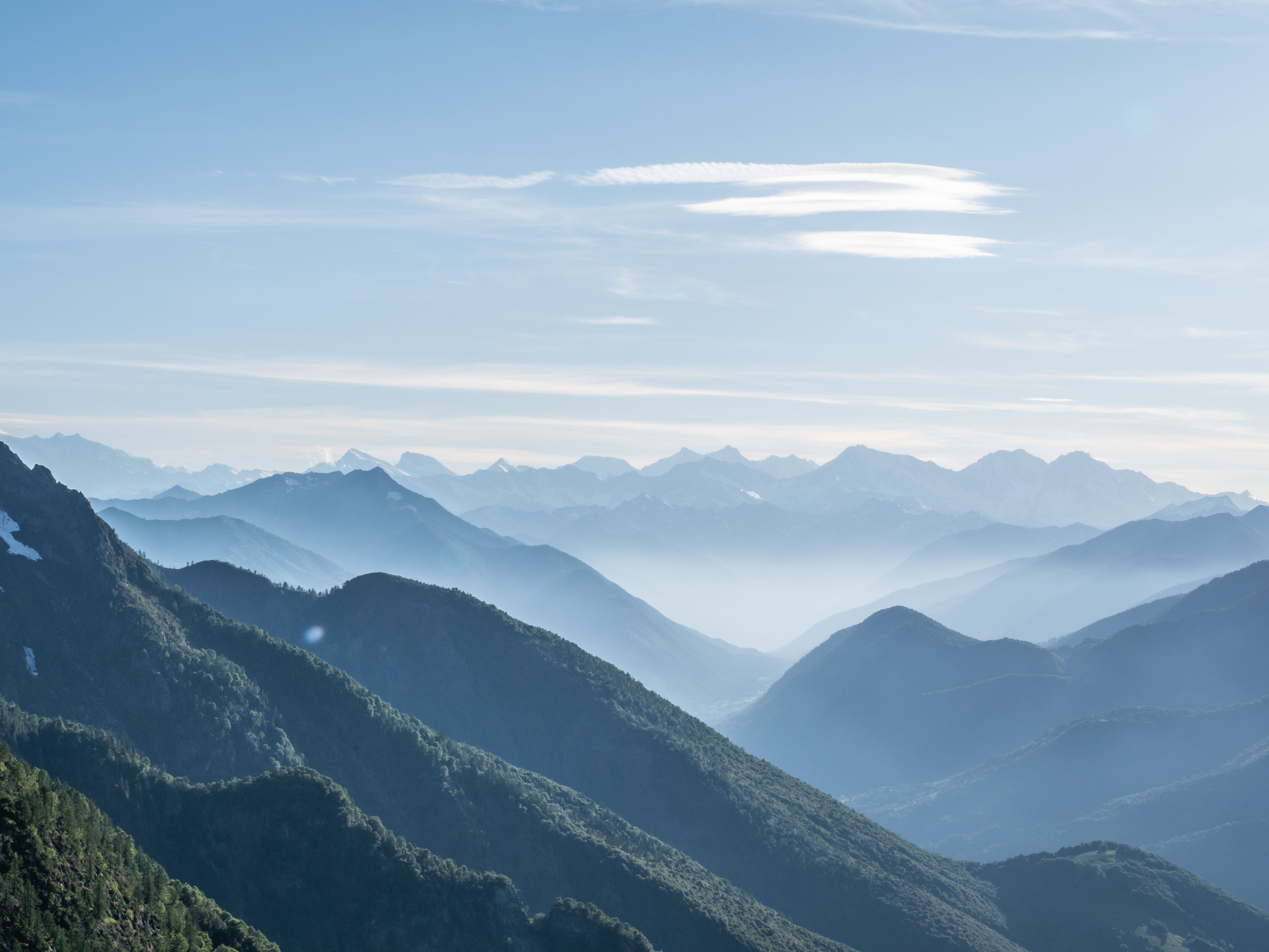 swiss summer landscape