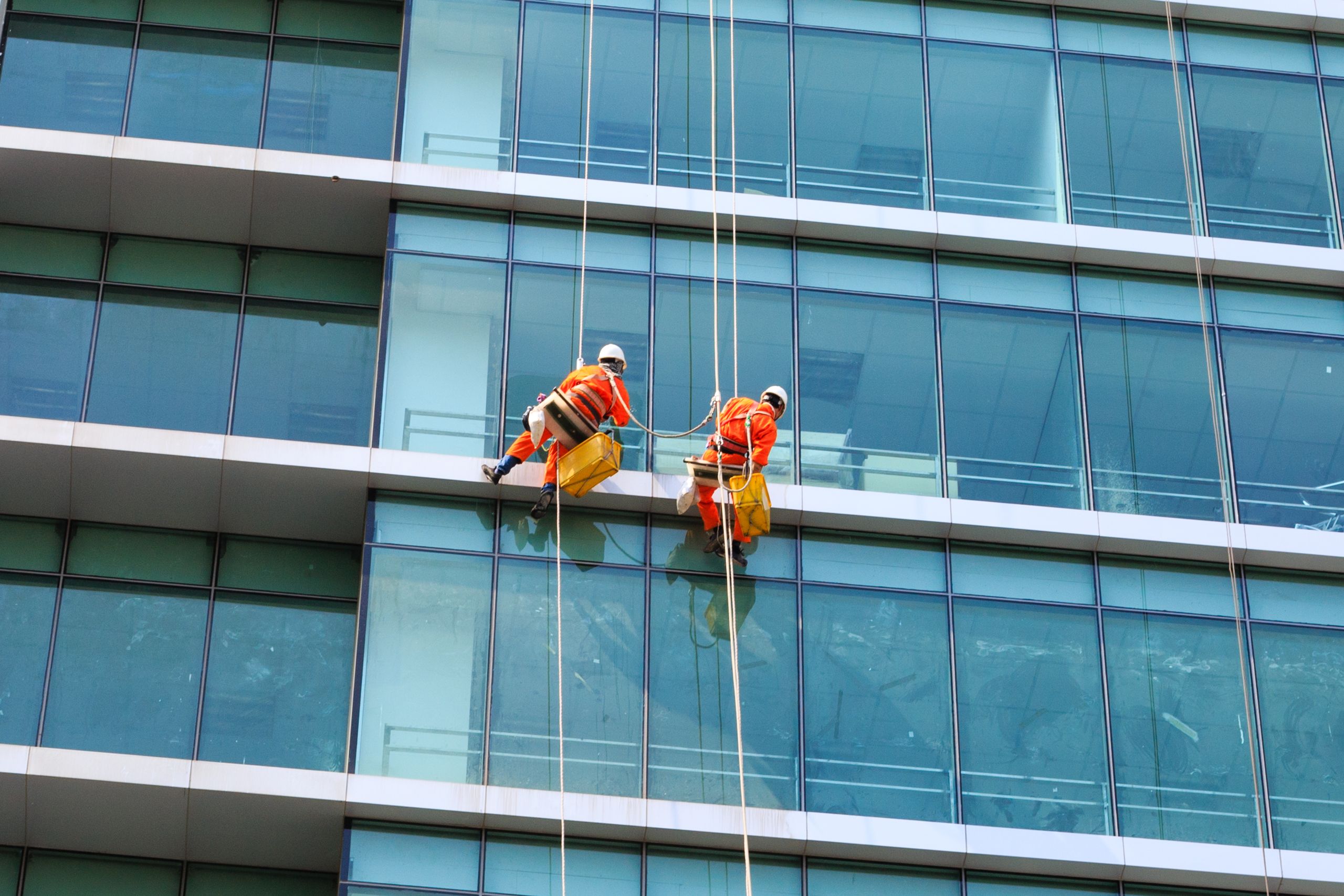 window cleaning team