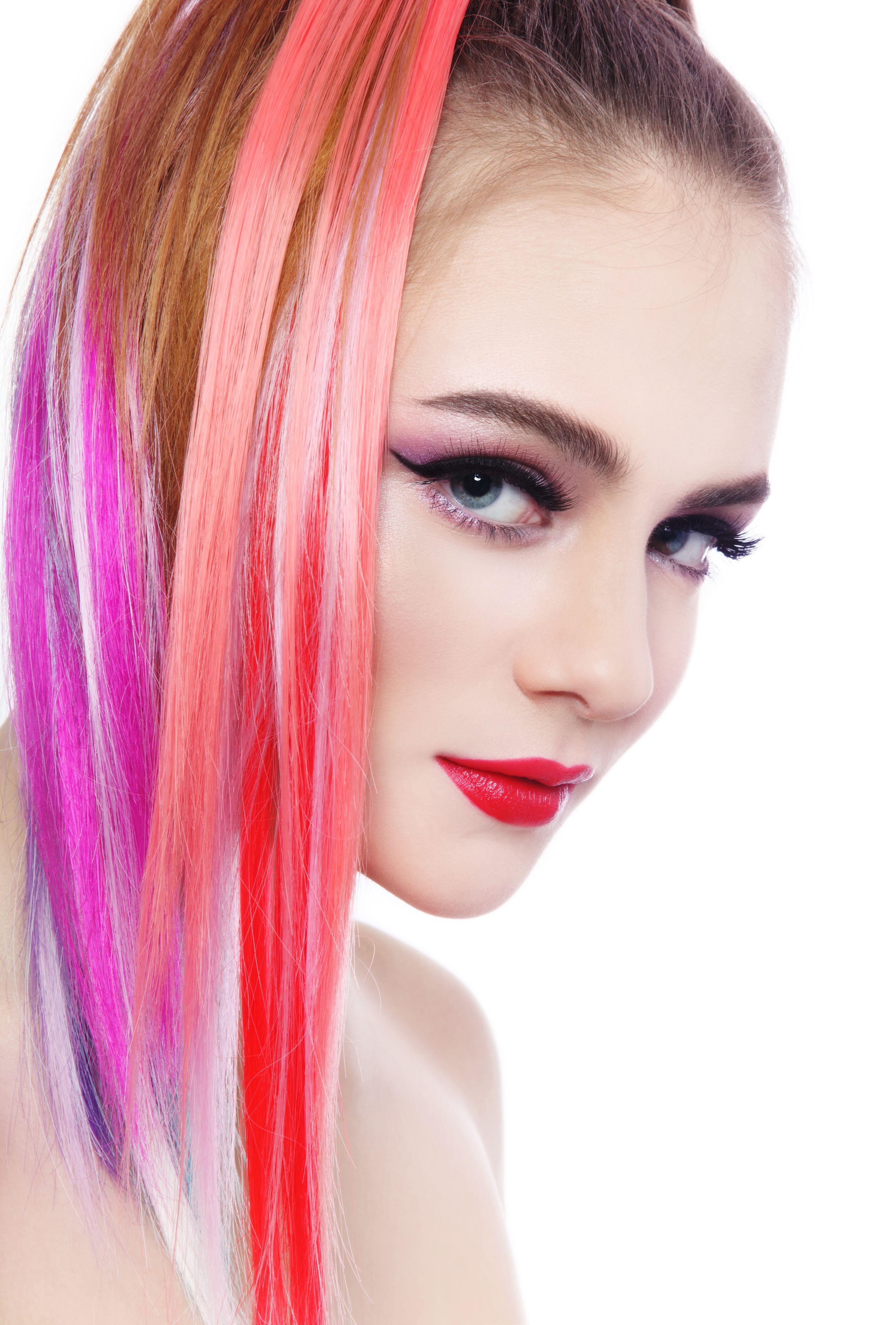 colorful hair extensions