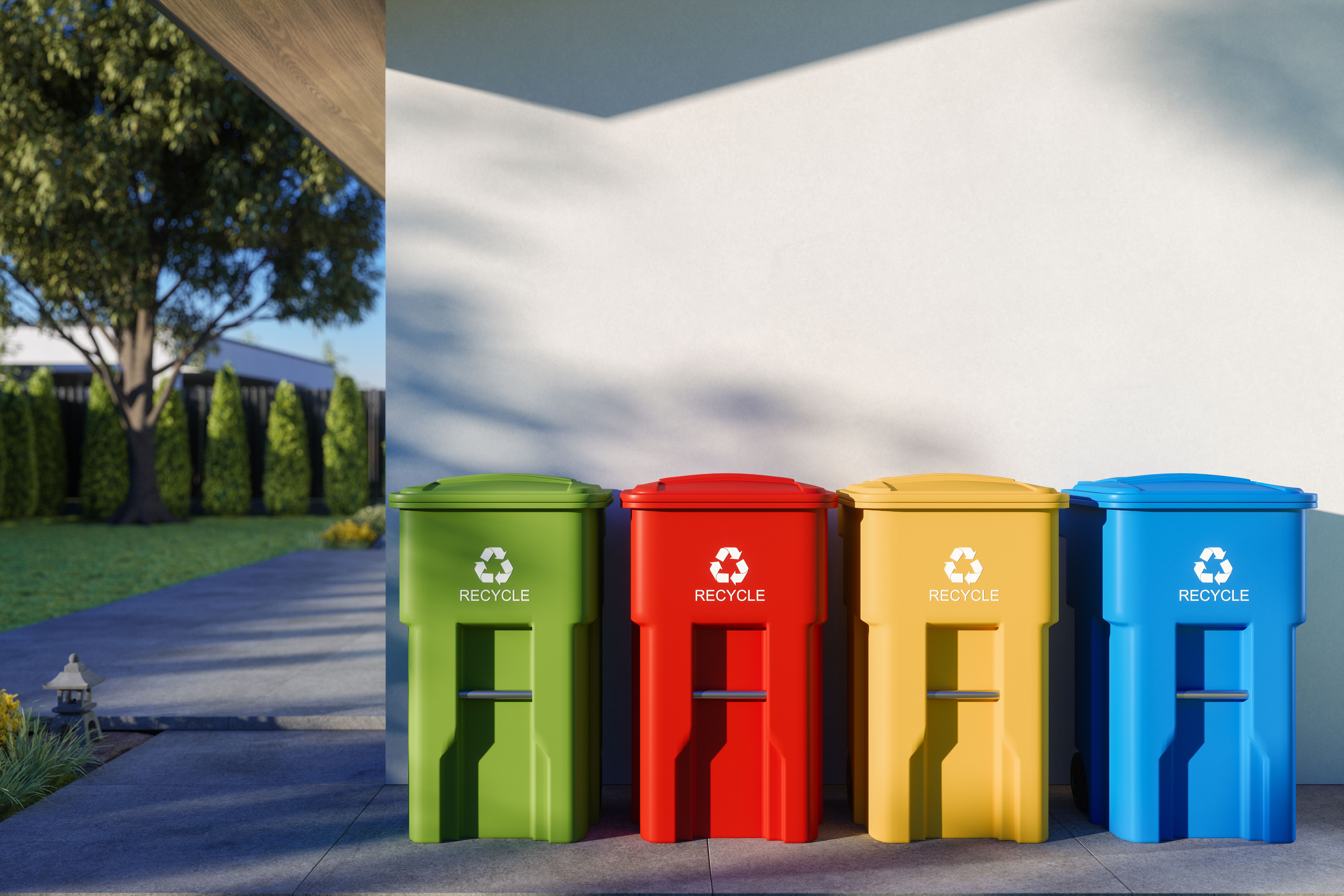 recycling bins hotel