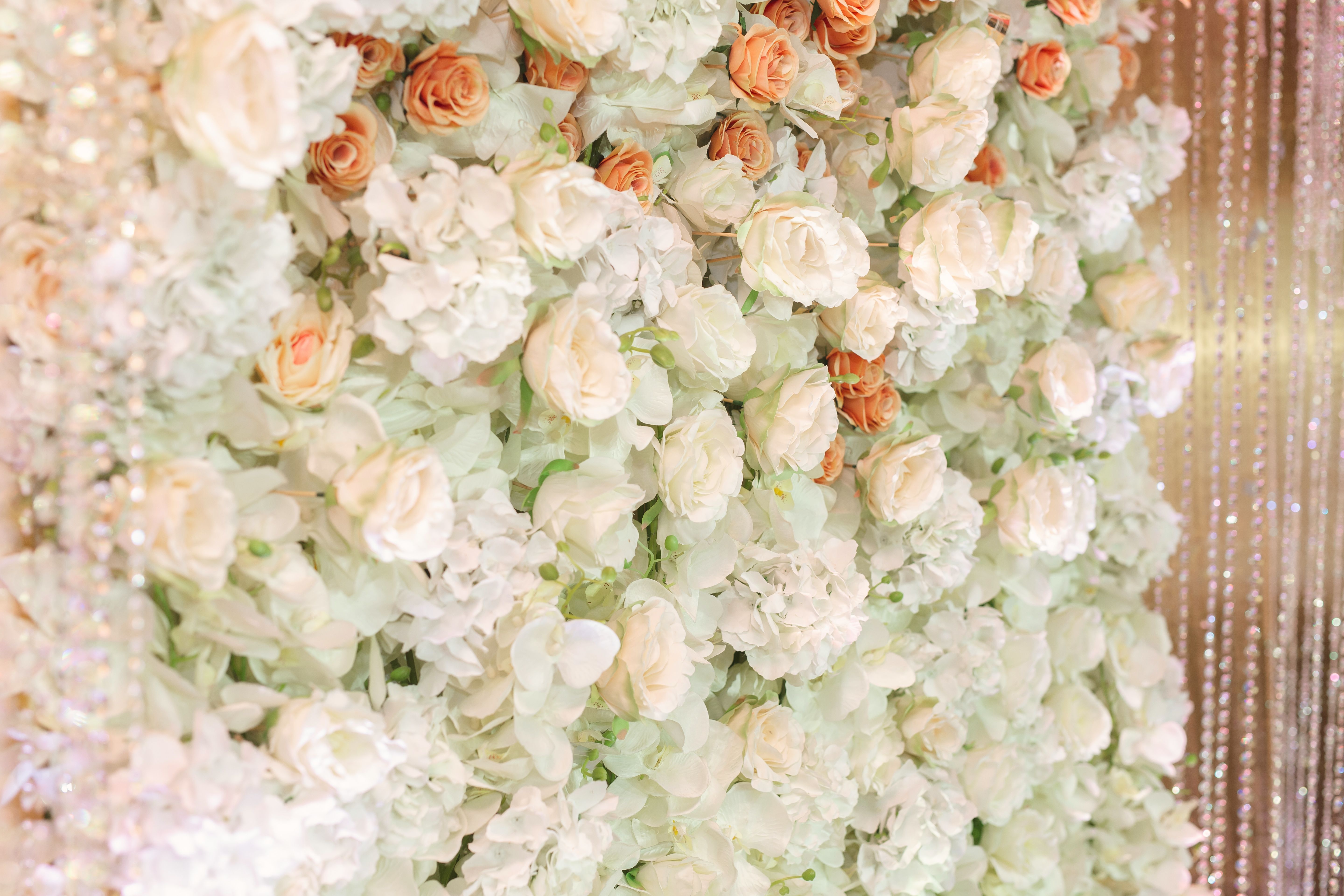 Floral decorations for holidays and wedding dinner