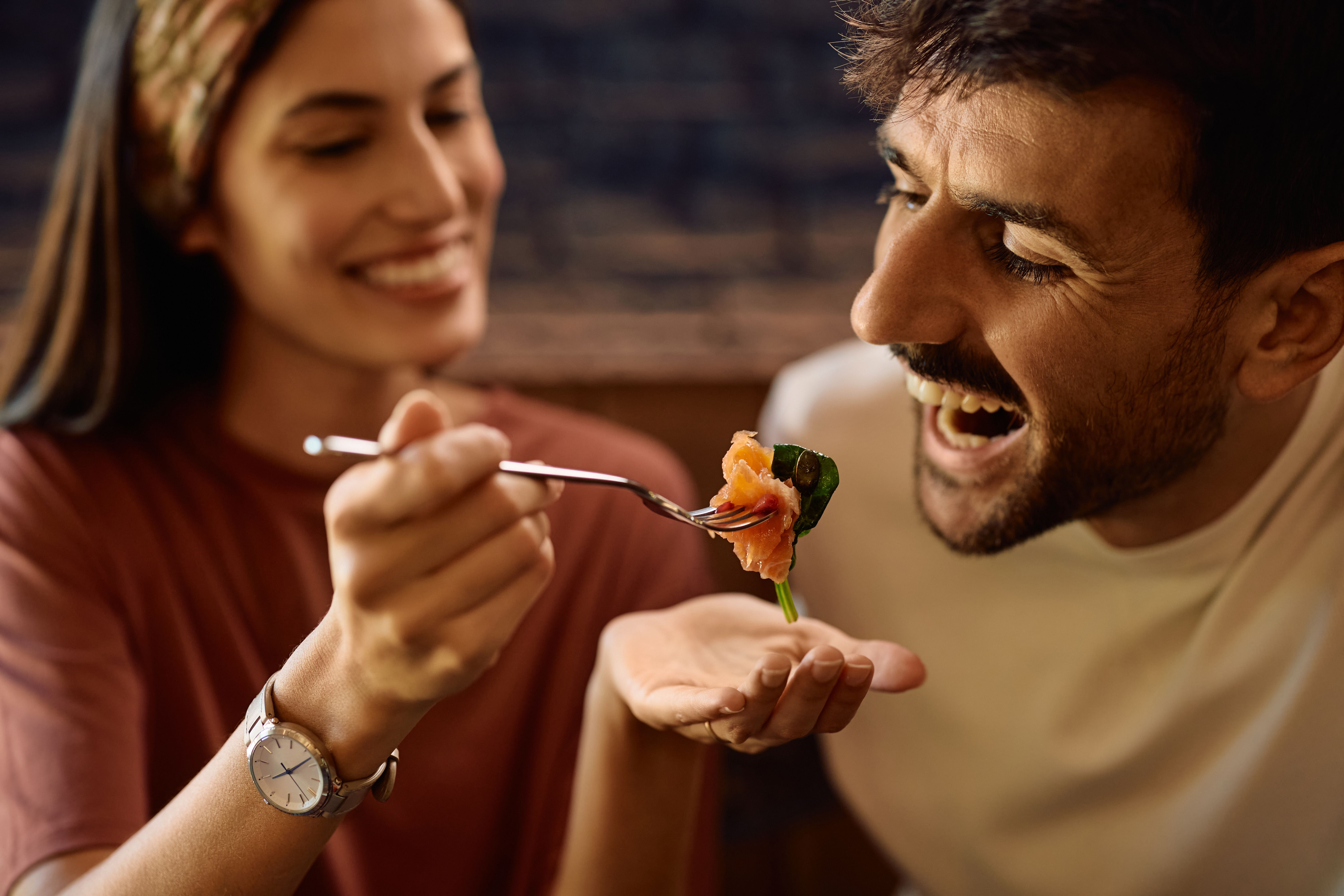 people enjoying food