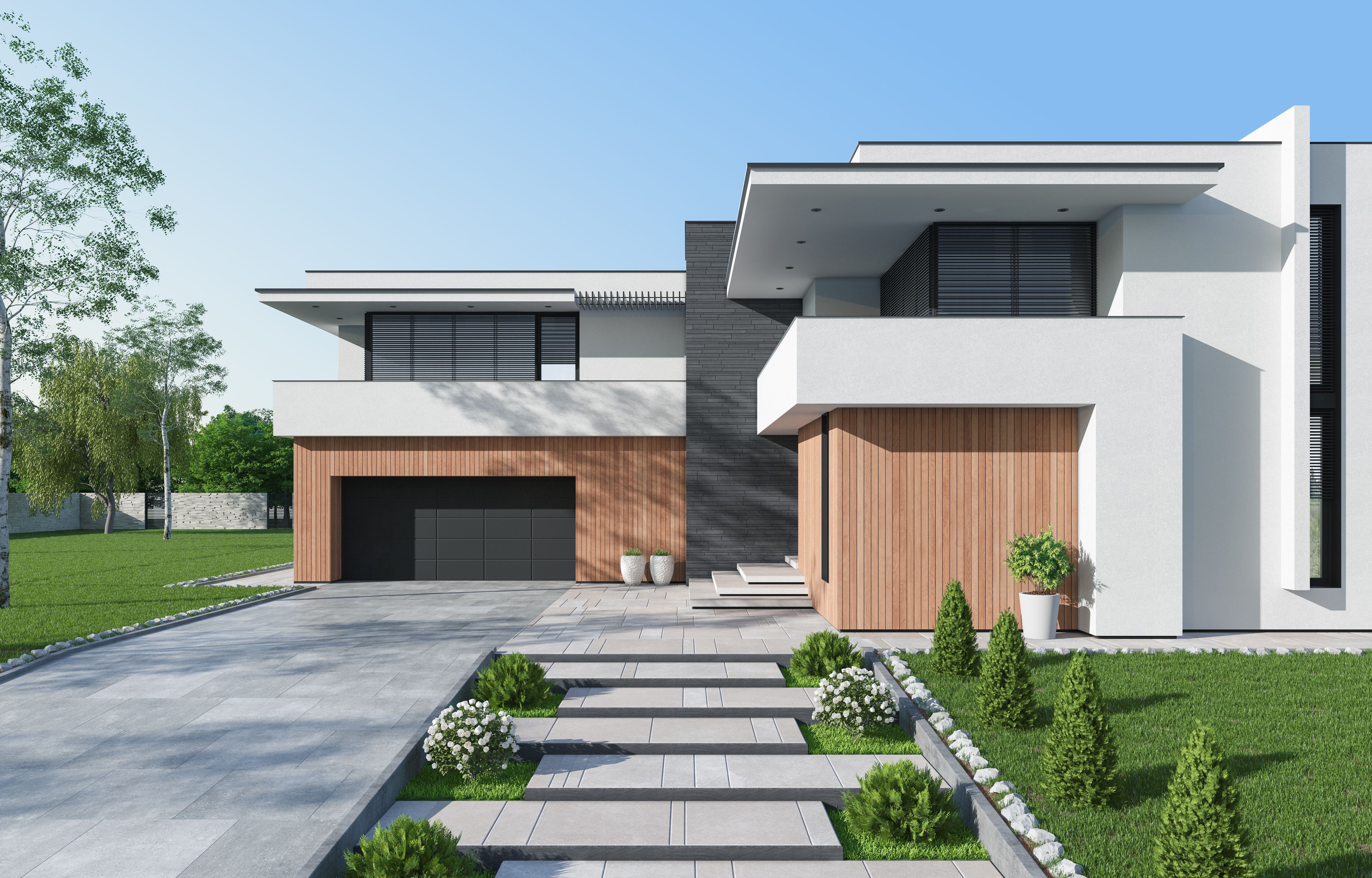modern minimalist facade