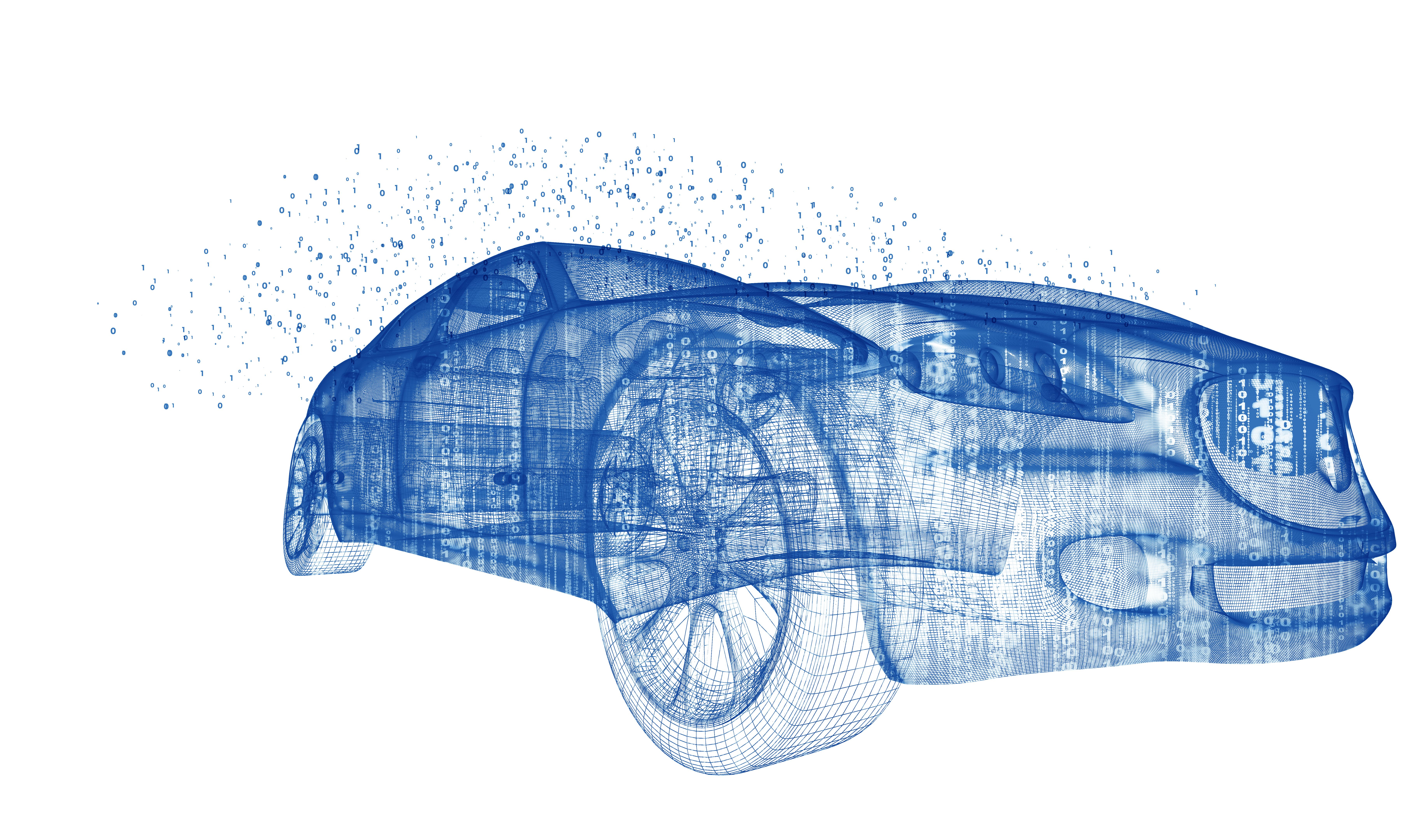 Sports Car speeding in Urban highway