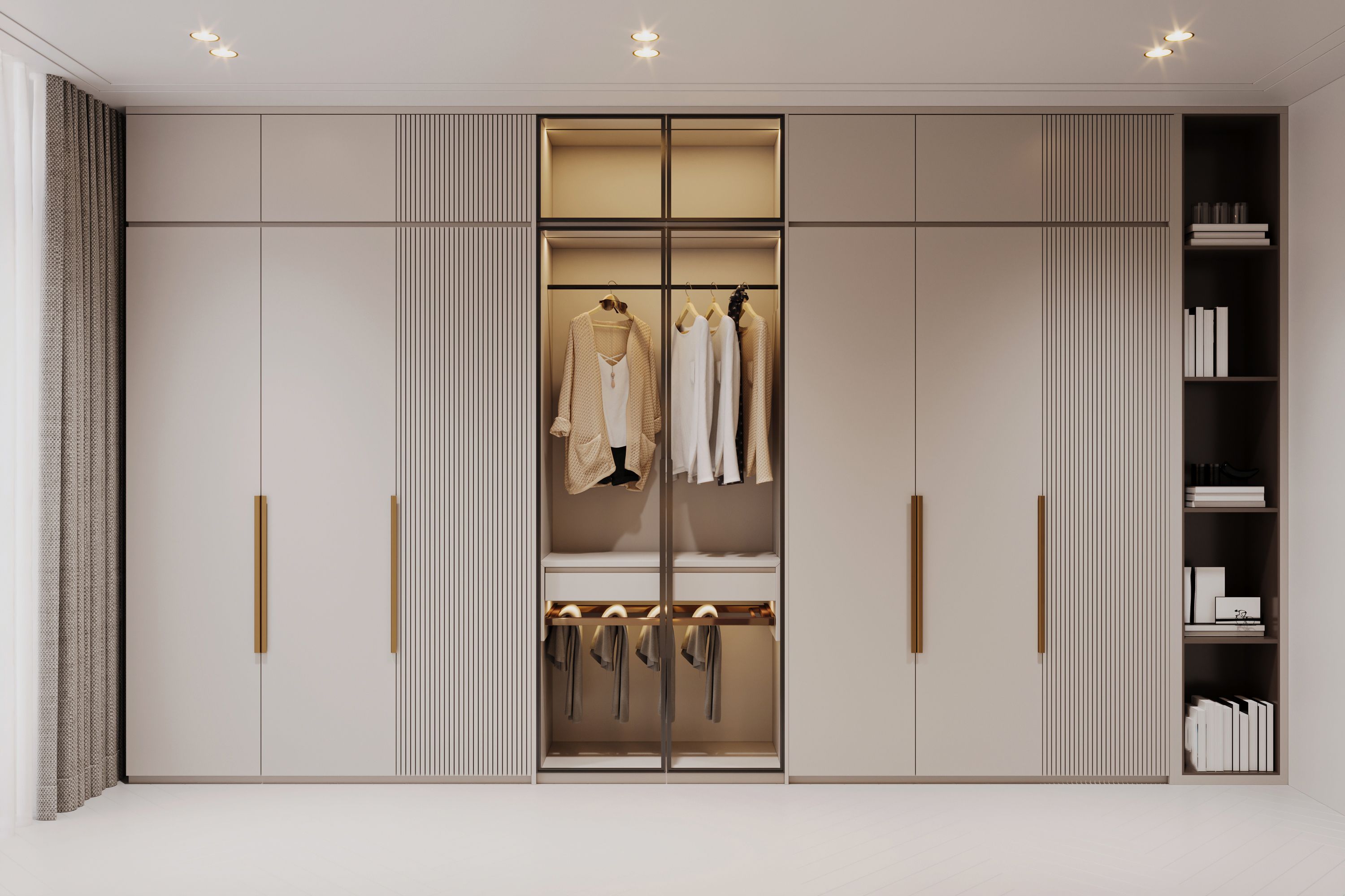 built-in wardrobe