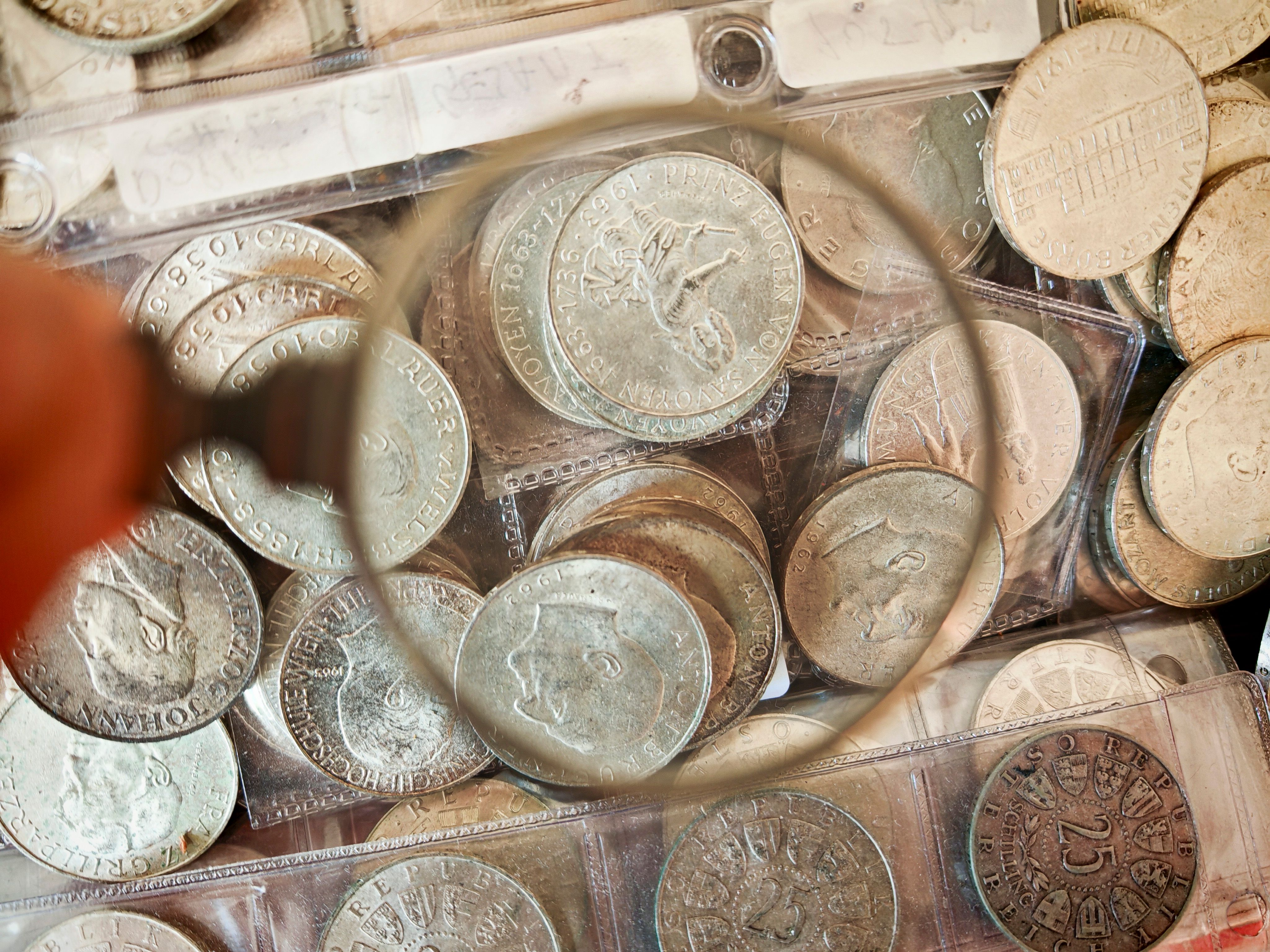 silver coins collection