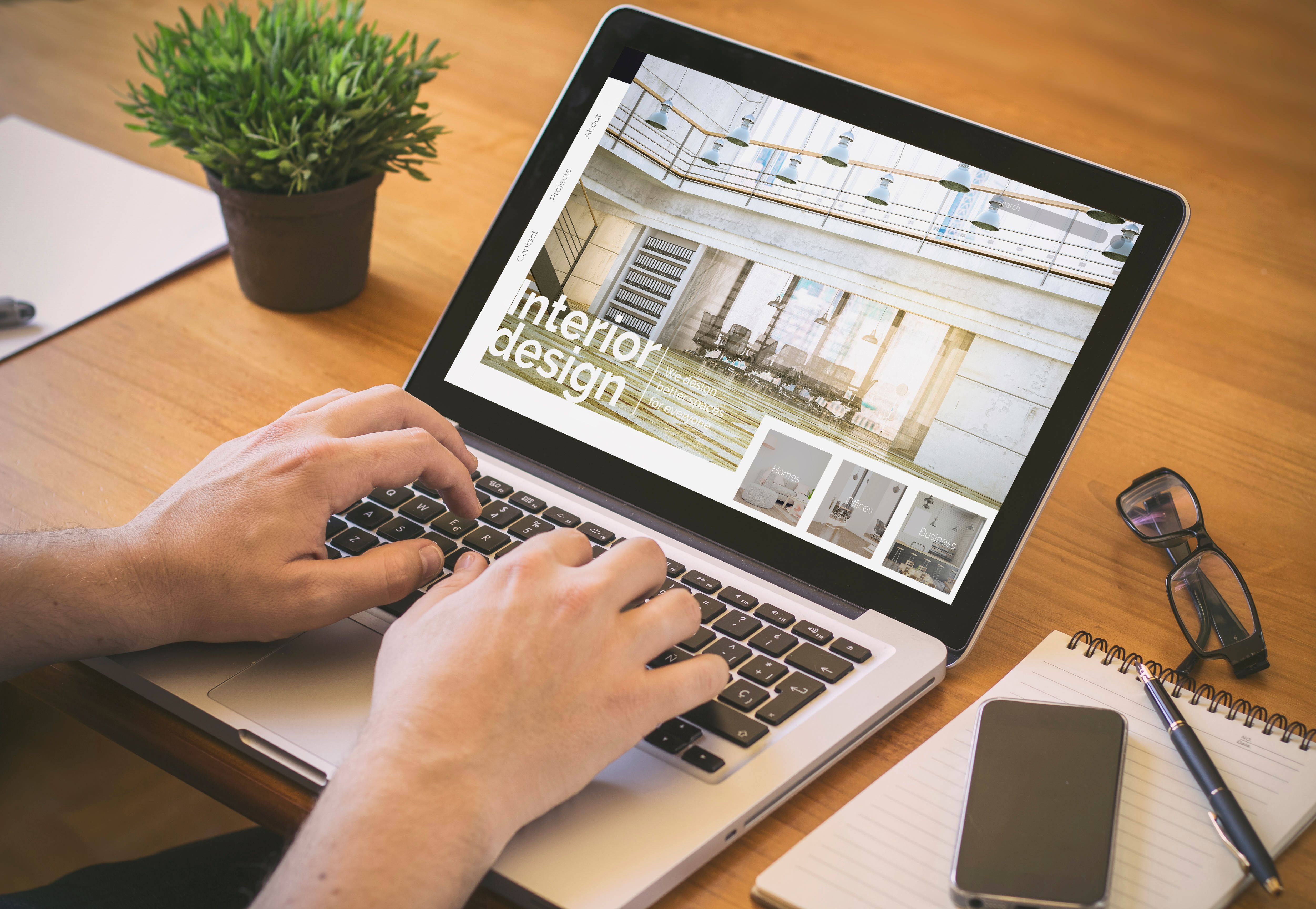 computer desktop interior design