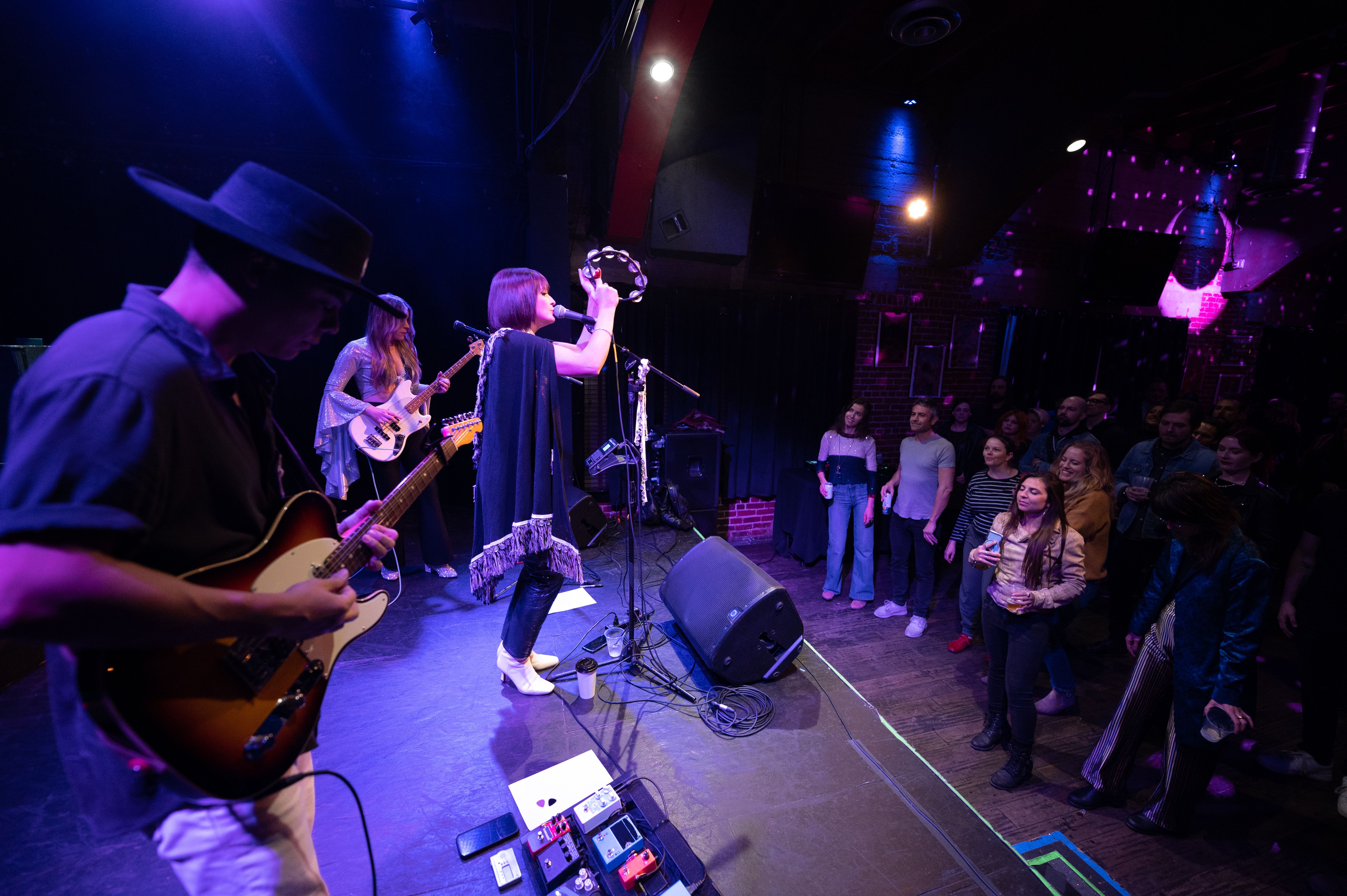 rock band performing