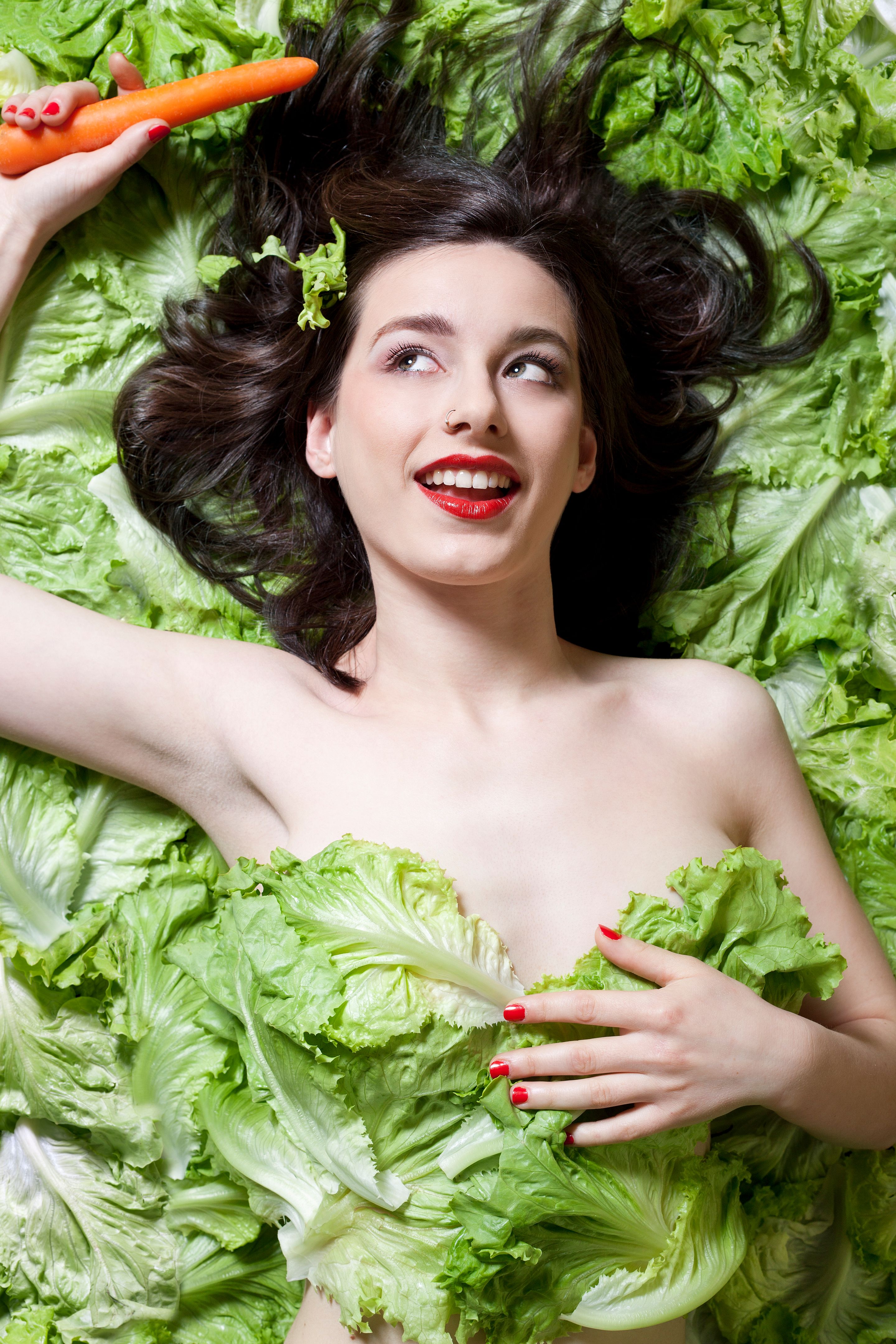 Girl with Lettuce