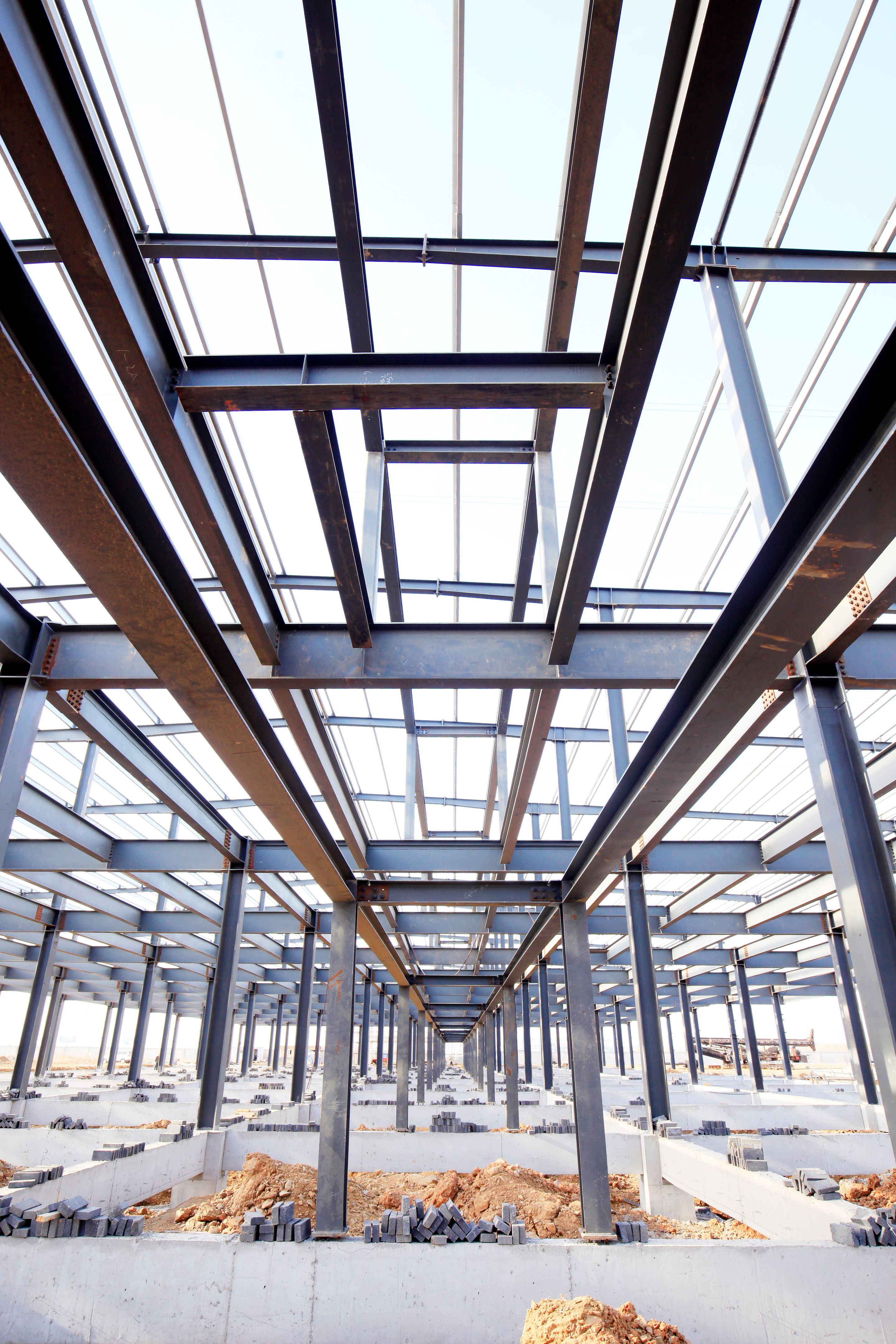 Steel frame structure Steel frame structure