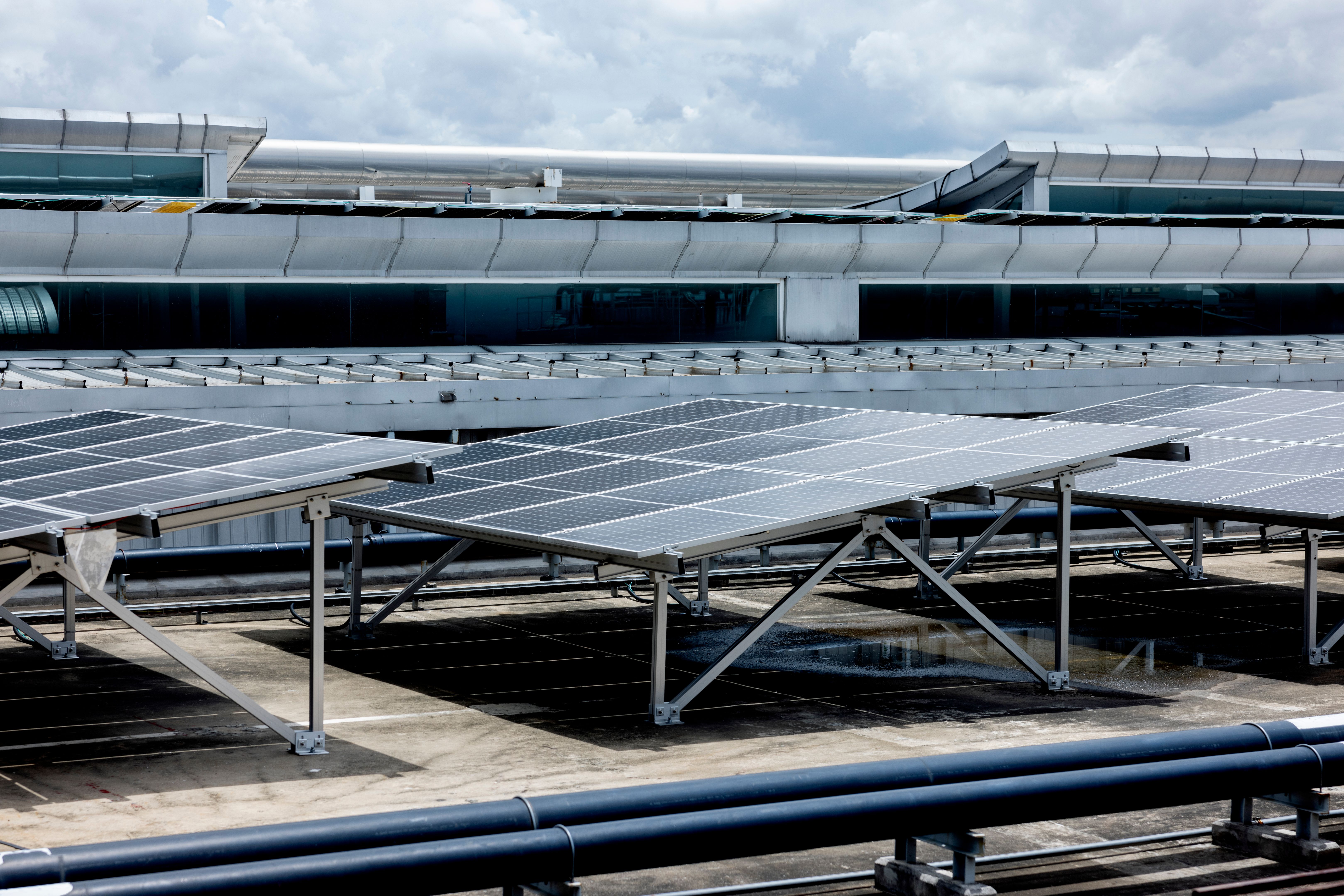 solar panels airport